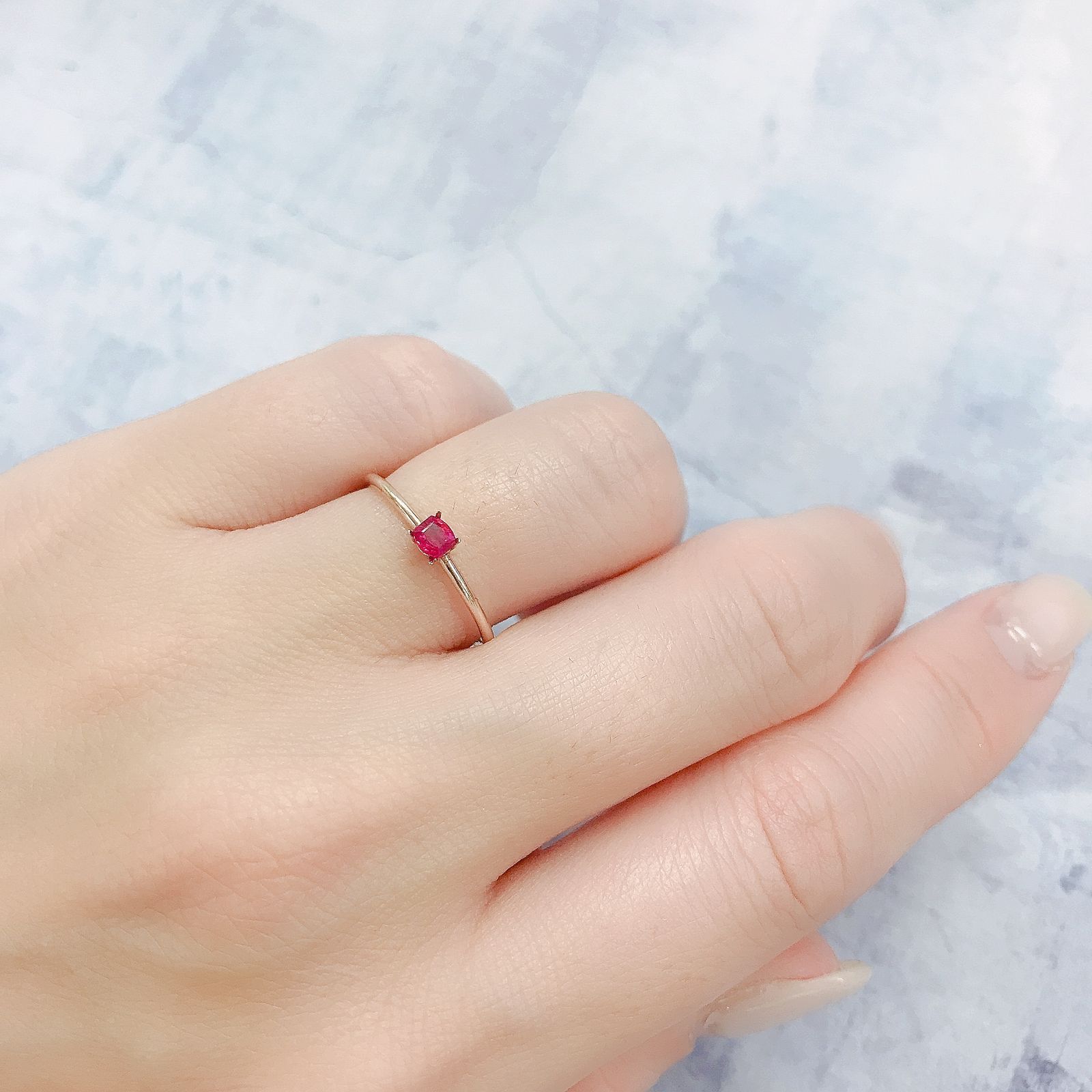 ルビー モザンビーク/ビルマ産 0.18ct[220616213]2.8x2.7mm前後