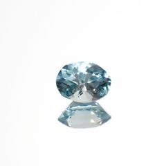 ユークレース(宝石名ブルー・ユークレース)コロンビア産 0.389ct ソ付(彩珠)[221018684]5.3x3.9mm前後