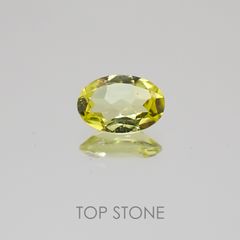 カナリートルマリン(宝石名トルマリン) ナイジェリア産 0.43ct 識別済[21018990]6×4.1mm前後