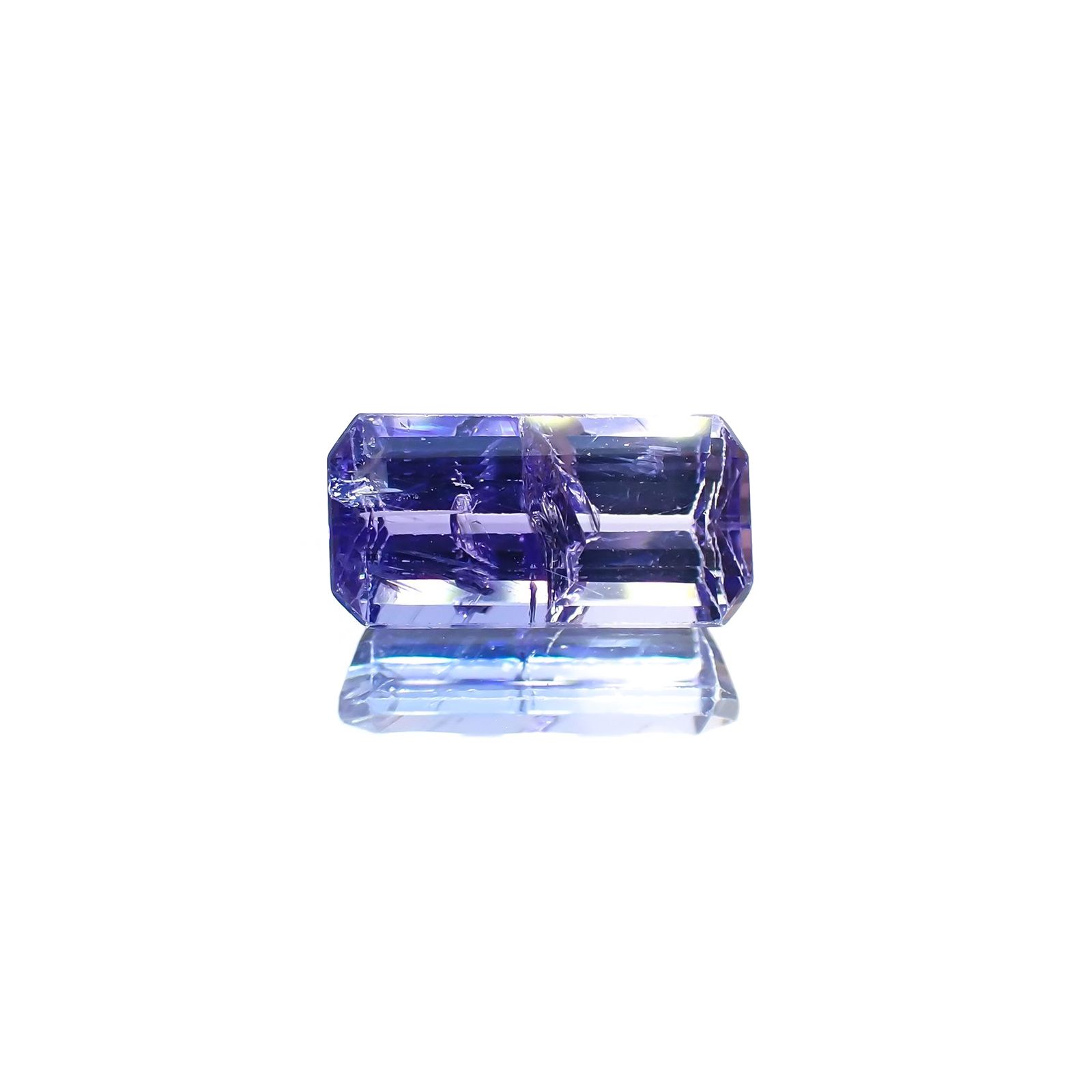 バイカラータンザナイト(宝石名バイカラー・ゾイサイト) タンザニア産 ソ付(彩珠) 2.144ct / 10.3x5.2mm前後 [210410780]