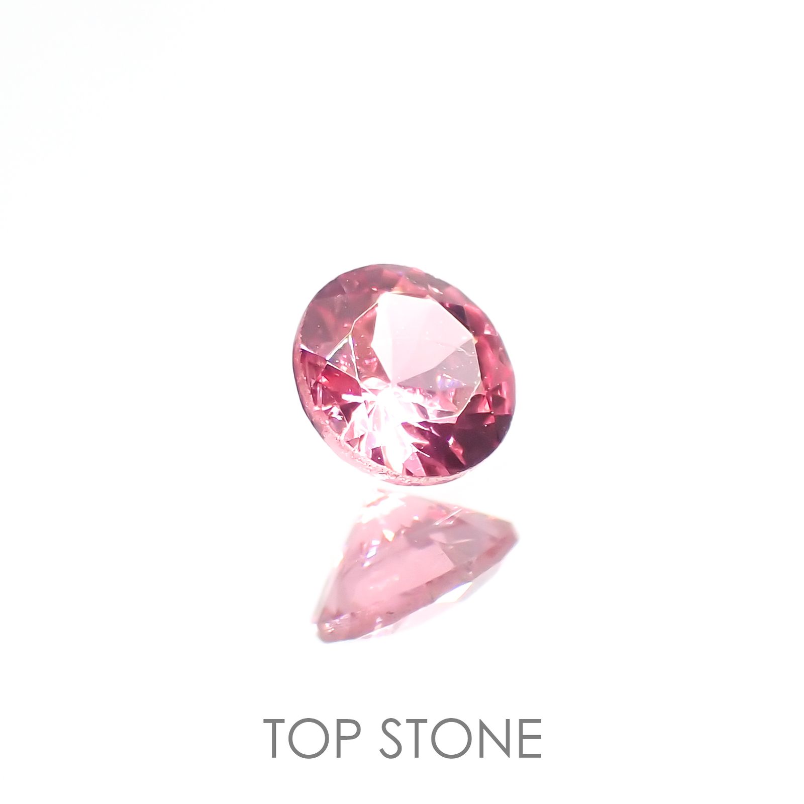 ホットピンクスピネル(宝石名ピンク・スピネル) タンザニア産 0.25ct 識別済[210912586]3.9×3.9mm前後