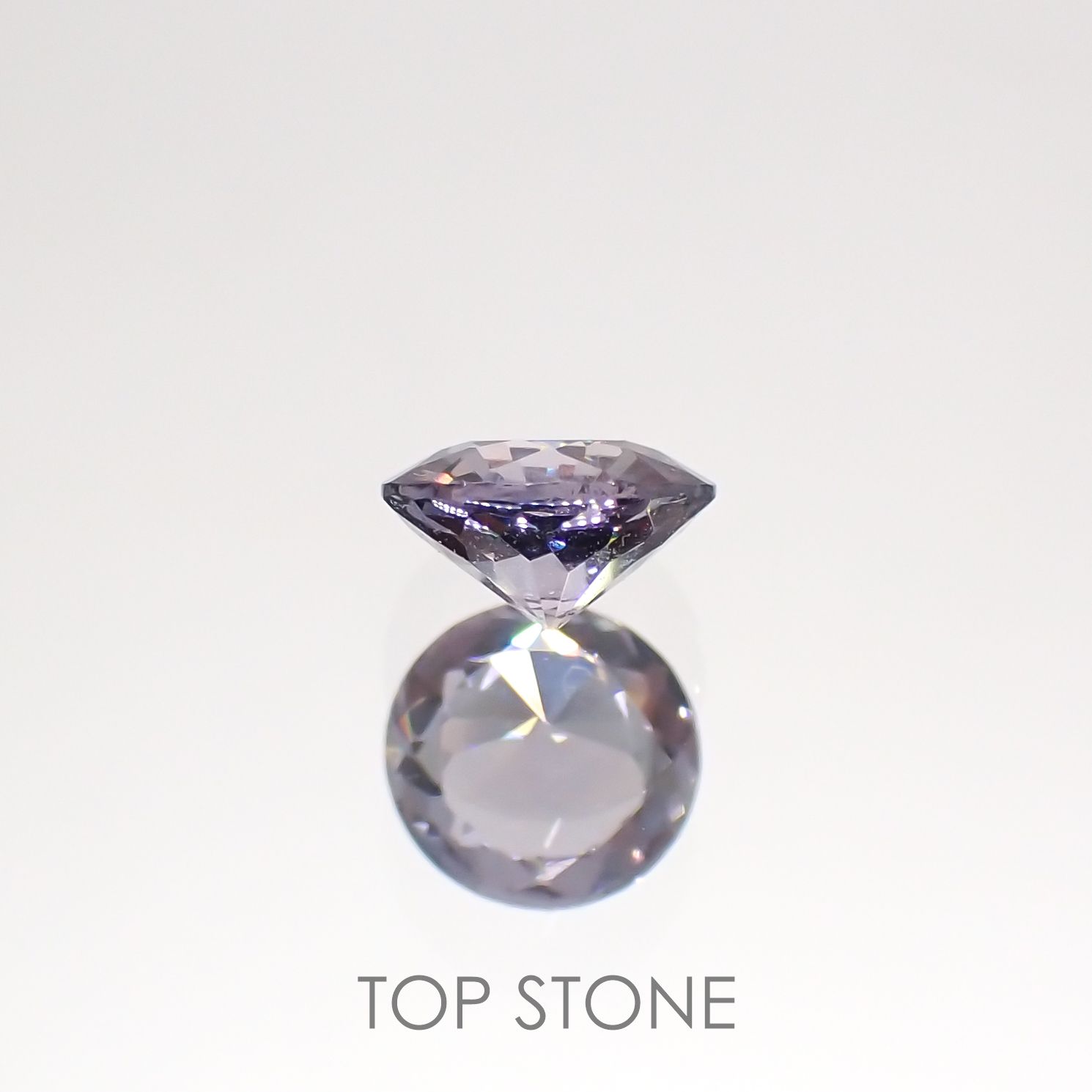 バイオレットスピネル(宝石名スピネル)ビルマ/マダガスカル産 0.42ct 識別済[220114564]4.6x4.6mm前後