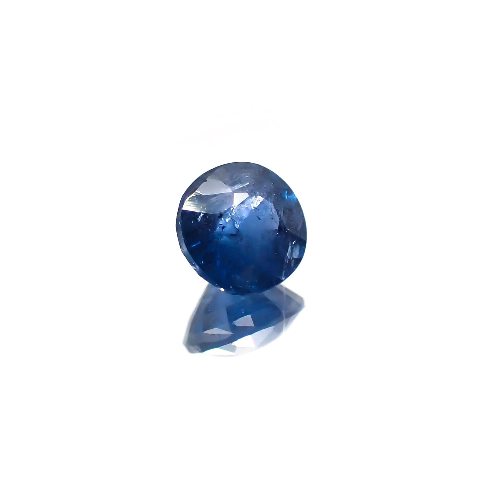 ガーナイト(宝石名 含コバルト・ガーナイト) ナイジェリア産 ソ付(彩珠) 0.391ct / 4x3.9mm前後 [260411549]