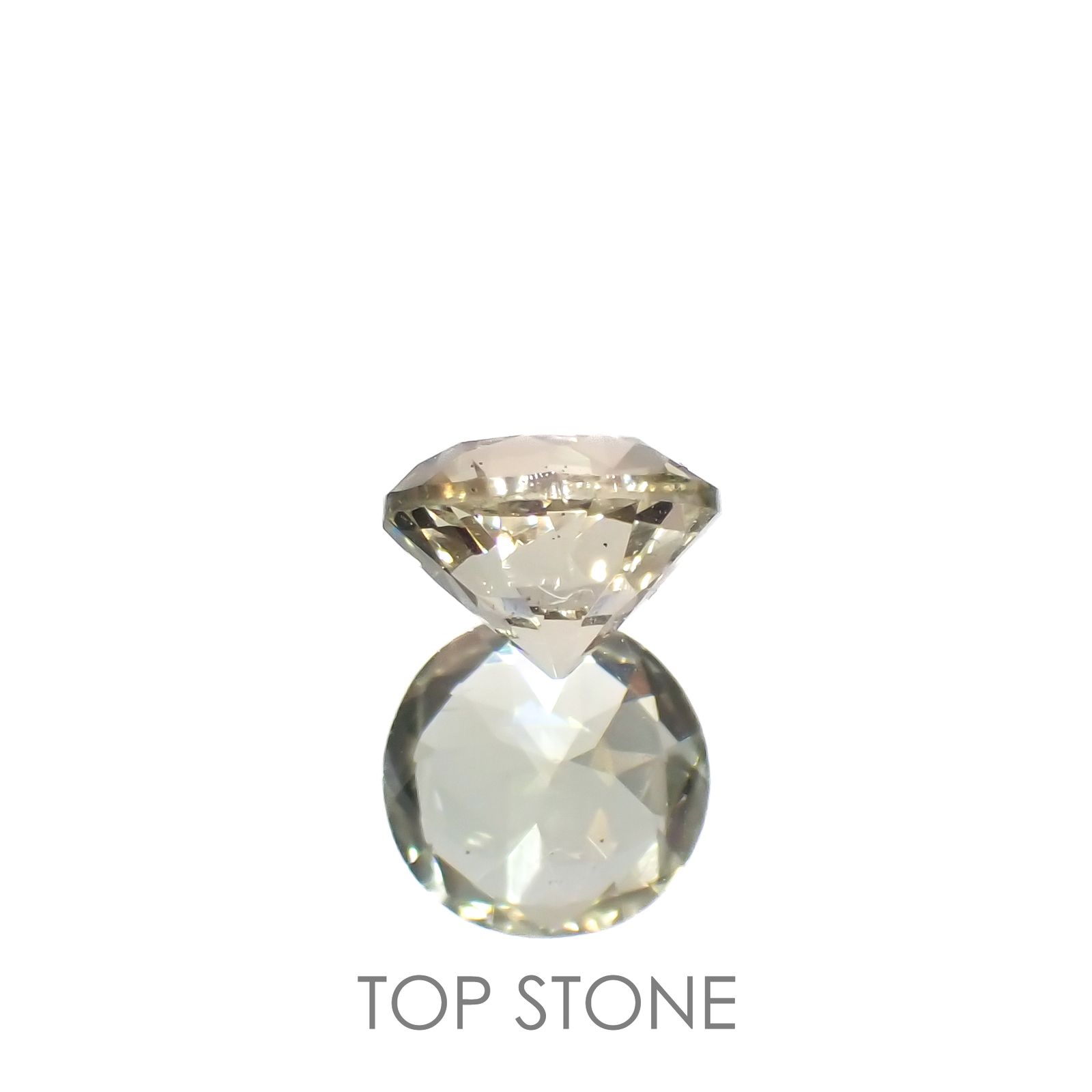 バイカラーオレゴンサンストーン(宝石名ラブラドライト)アメリカ・オレゴン州産 0.82ct 識別済[220616439]6.1x6.1mm前後