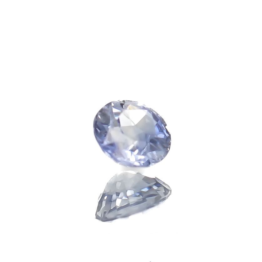 アイスブルーサファイア(宝石名サファイア)スリランカ/マダガスカル産 0.28ct 識別済[230119945]3.8x3.8mm前後