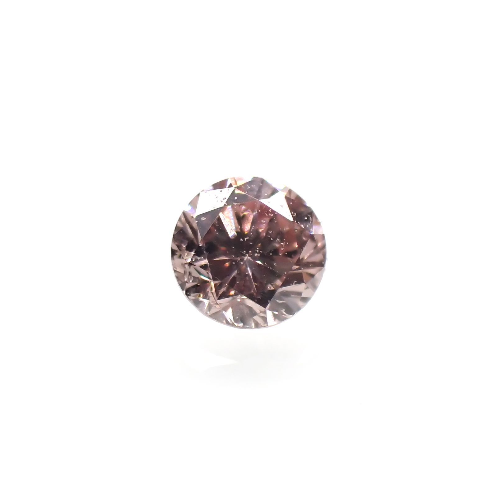 ピンクダイヤモンド (宝石名ダイアモンド)SI-2 / FANCY ORANGY PINK 0.053ct ソ付(CGL)[220716969]2.35x2.38mm前後