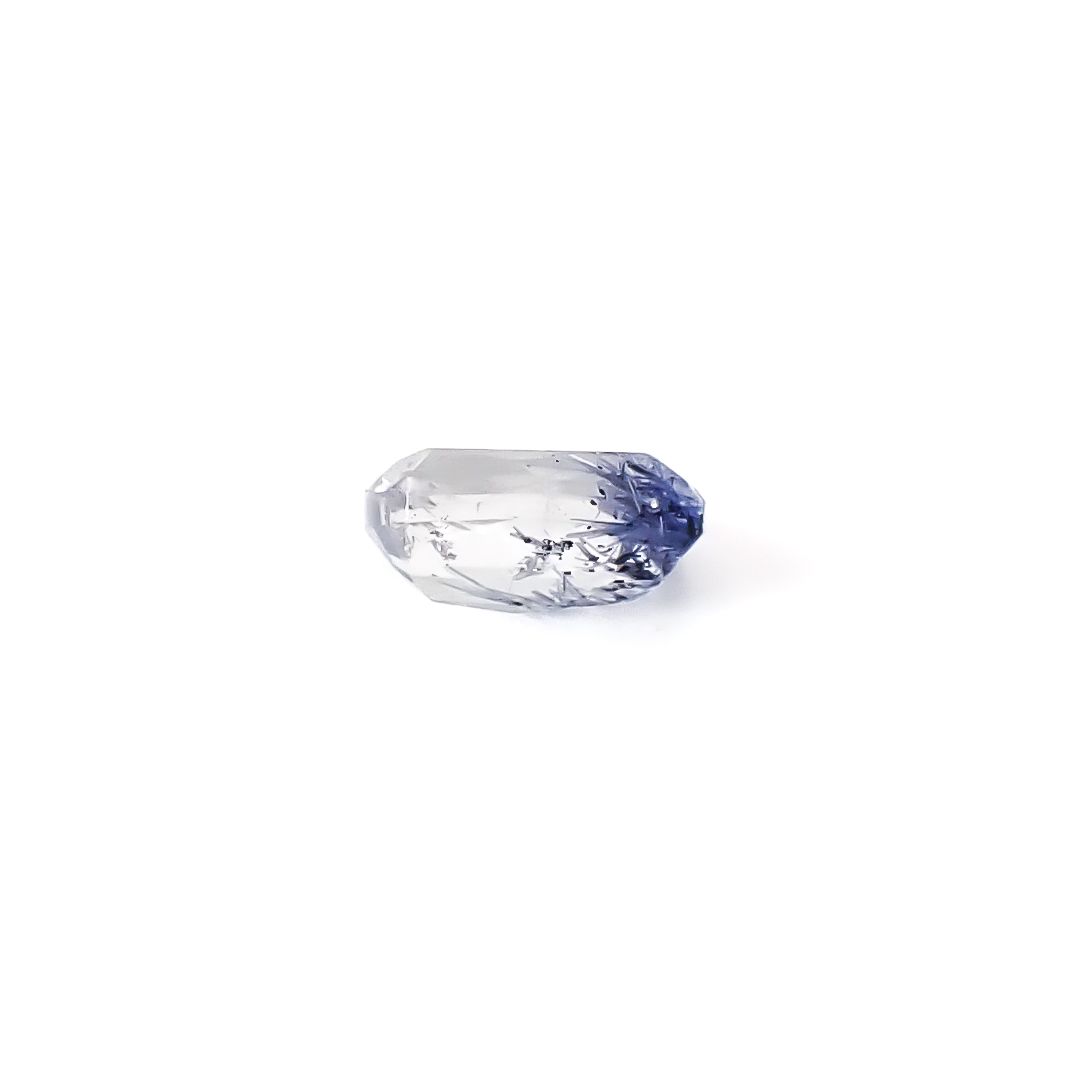 デュモルチェライトインクォーツ ブラジル産 0.86ct / 6.9x5mm前後 [260331852]