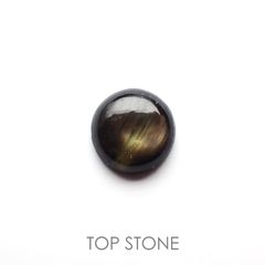 ゴールドシーンサファイア(宝石名シーン・サファイア)ケニア産 0.40ct 識別済[220616225]4.6x4.6mm前後