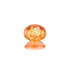 イリュージョンサンストーン(宝石名フェルドスパー) タンザニア産 識別済 1.66ct / 8.9x6.9mm前後 [210610871]
