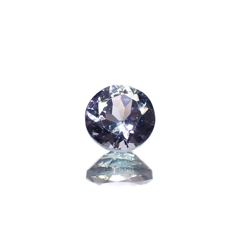 バイカラータンザナイト(宝石名ゾイサイト)タンザニア産 0.41ct 識別済[240828602]4.6x4.6mm前後