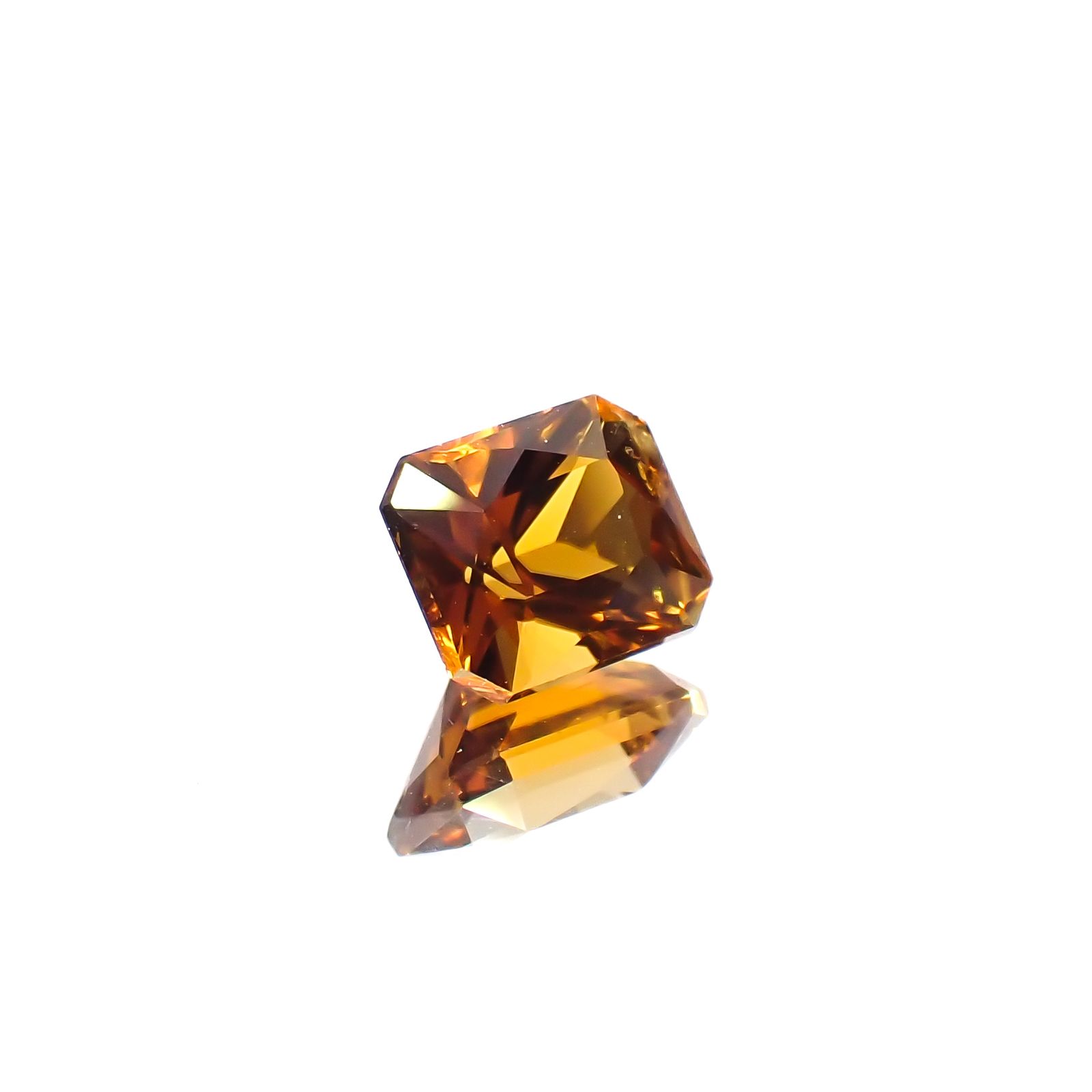 ゴールデントルマリン モザンビーク/コンゴ産 1.03ct[231225197]6.3x5.3mm前後