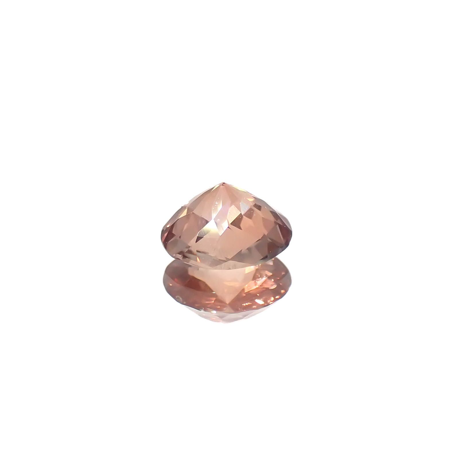 ◇チェッカーカット◇アンデシン(宝石名アンデシン/ラブラドライト)チベット産 0.43ct 識別済[240225964]5.6x5.5mm前後