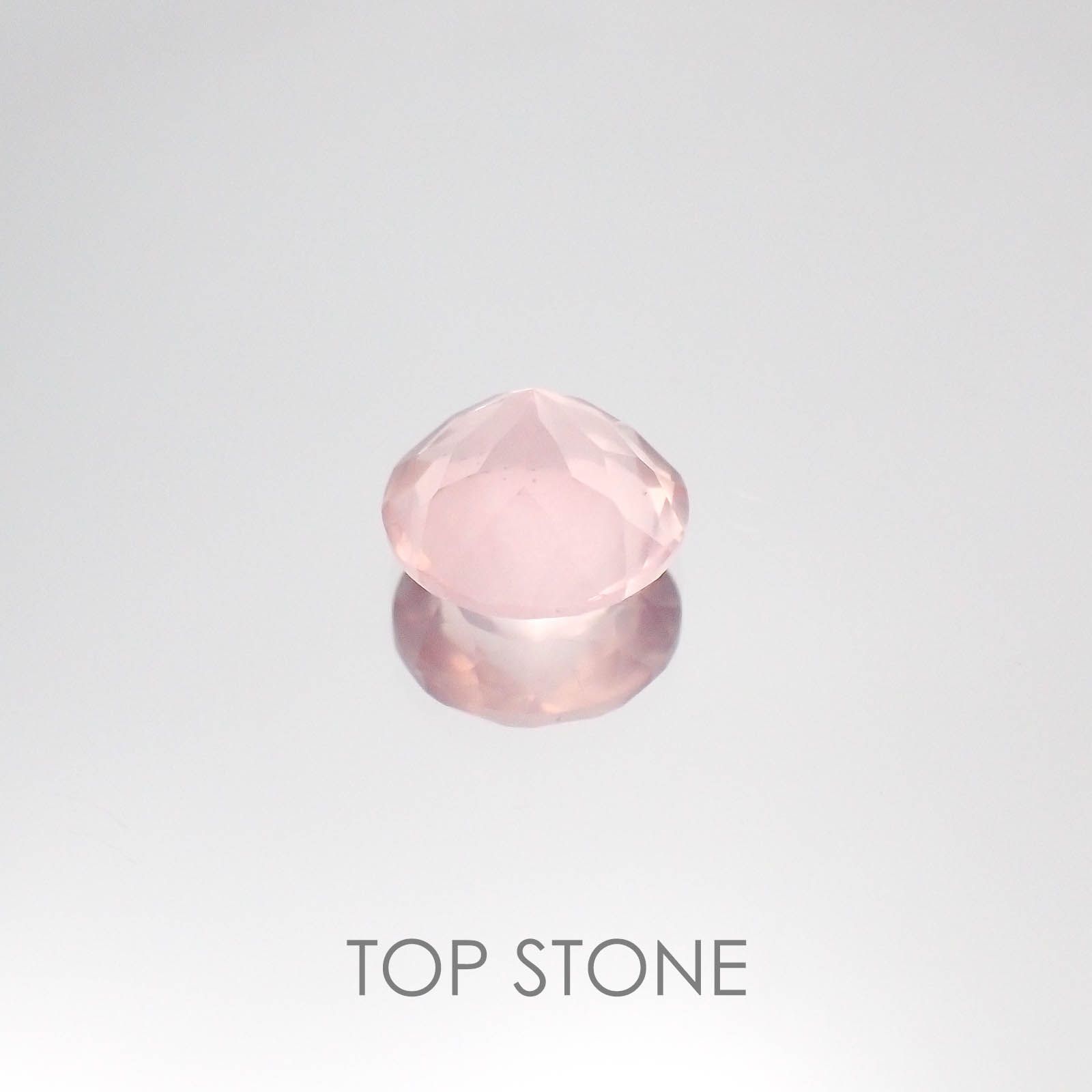 ディープローズクォーツ モザンビーク産 ルース 1.48ct[20084627]7.6×7.6mm前後