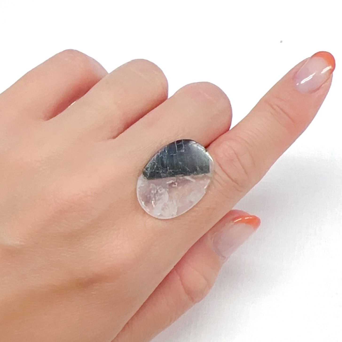 ウォーターメロントルマリンインクォーツ ブラジル産 9.21ct[240427187]23.8x17.6mm前後