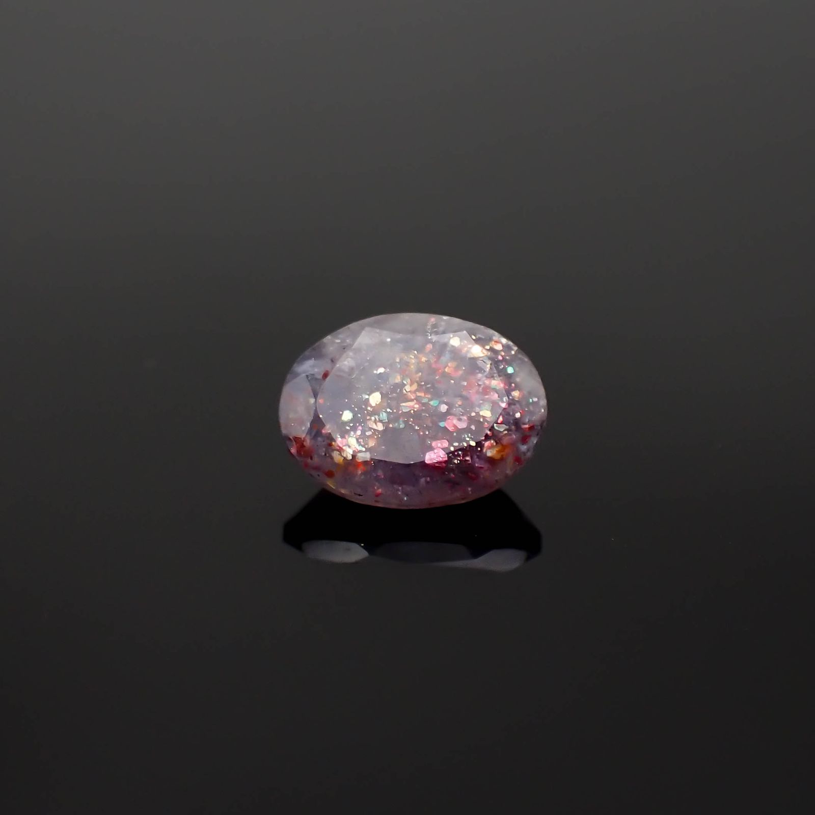 ブラッドショットアイオライト インド産 1.70ct[230622533]9.3x7.1mm前後