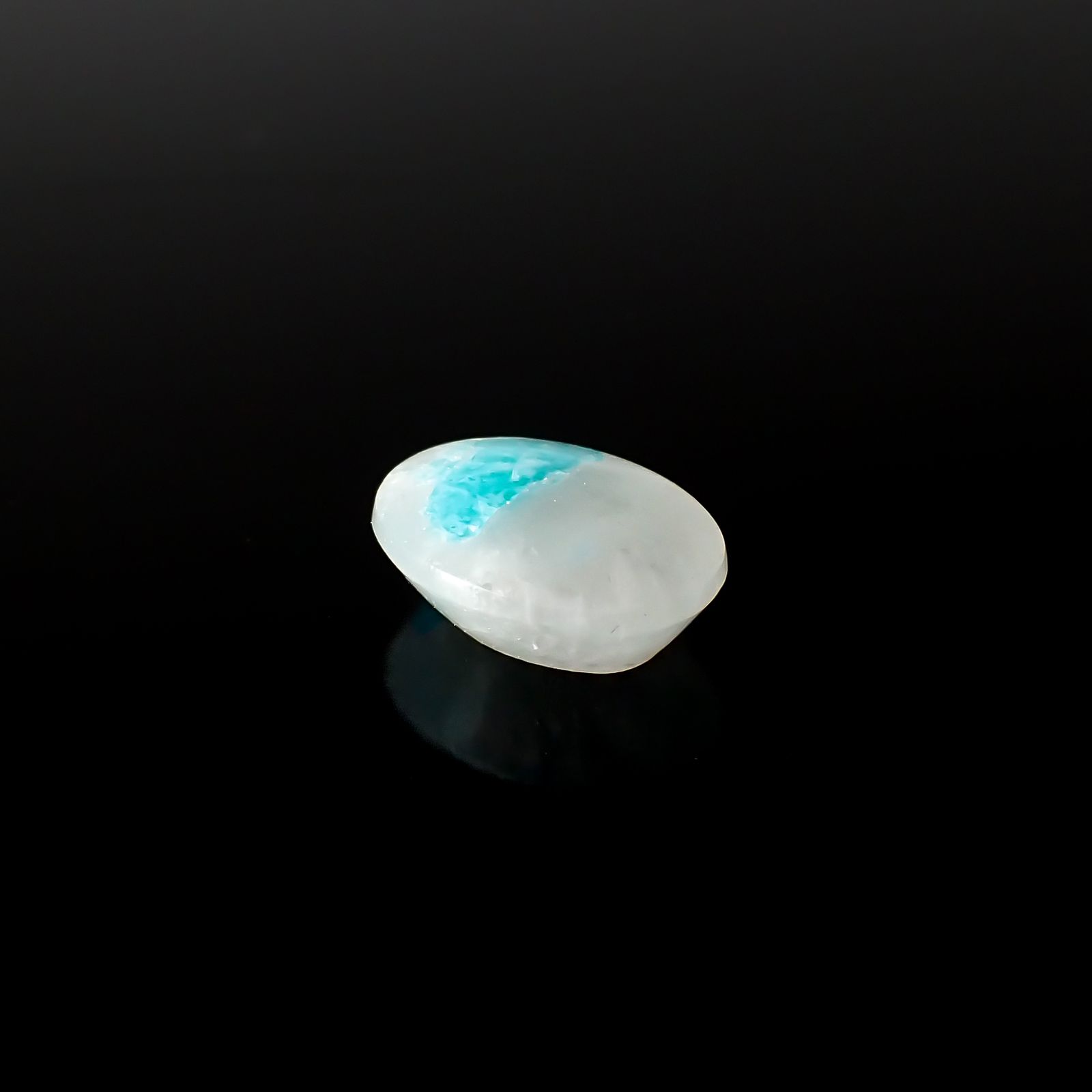 マトリックスアマゾナイト(アマゾナイトインクォーツ/フェルドスパー) ブラジル産 3.57ct[240226336]11.8x8.6mm前後