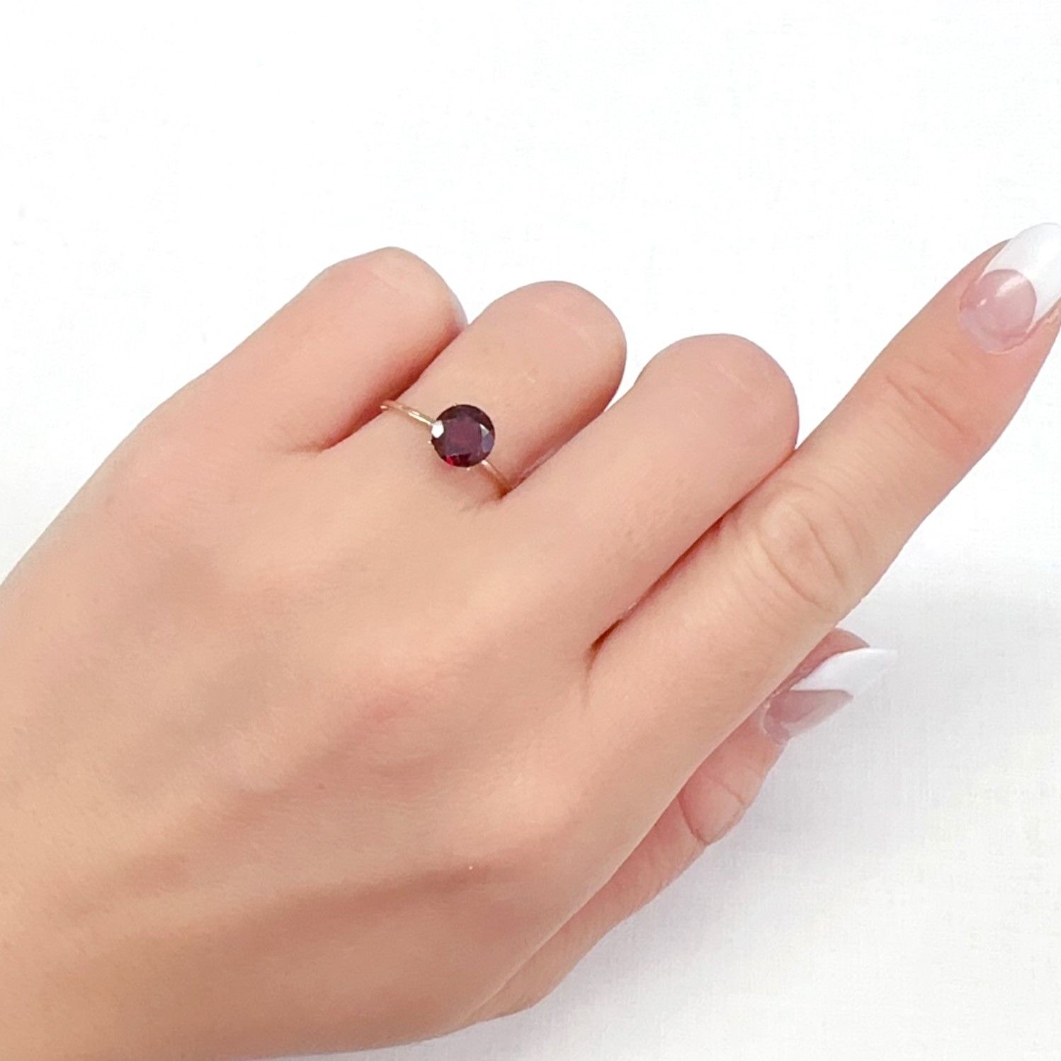 パイラルスパイトガーネット モザンビーク産 1.24ct[231225211]6.6x6.6mm前後