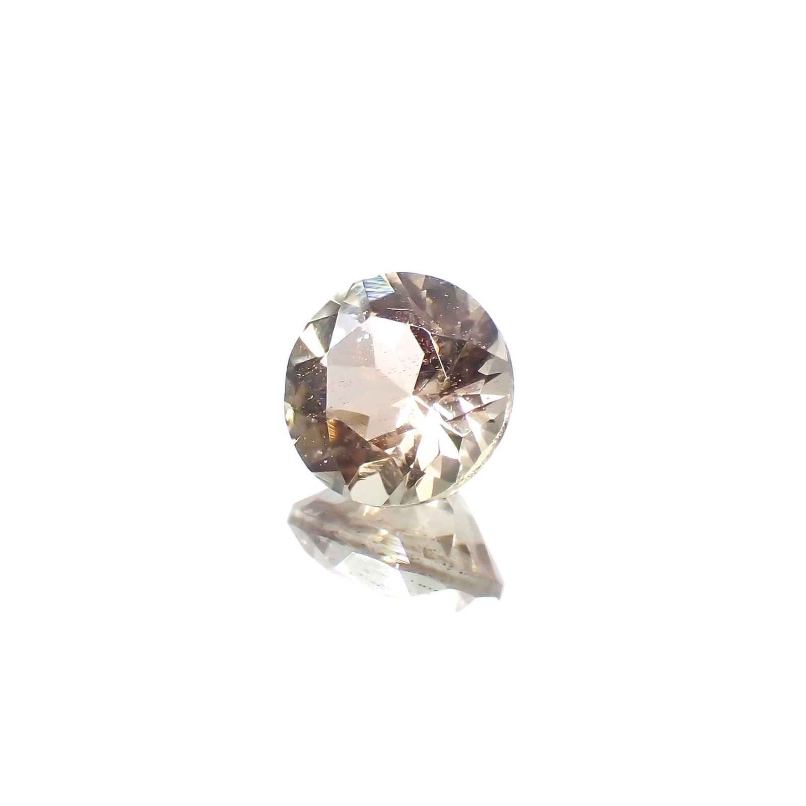 バイカラーオレゴンサンストーン アメリカ・オレゴン州産 0.74ct / 6x6mm前後 [230220678]