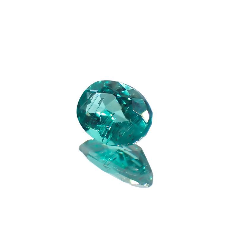 パライバトルマリン(宝石名トルマリン/別名パライバ・トルマリン)ブラジル・パライバ州バターリャ鉱山産 0.33ct GIA鑑付[221018799]5.4x3.7mm前後