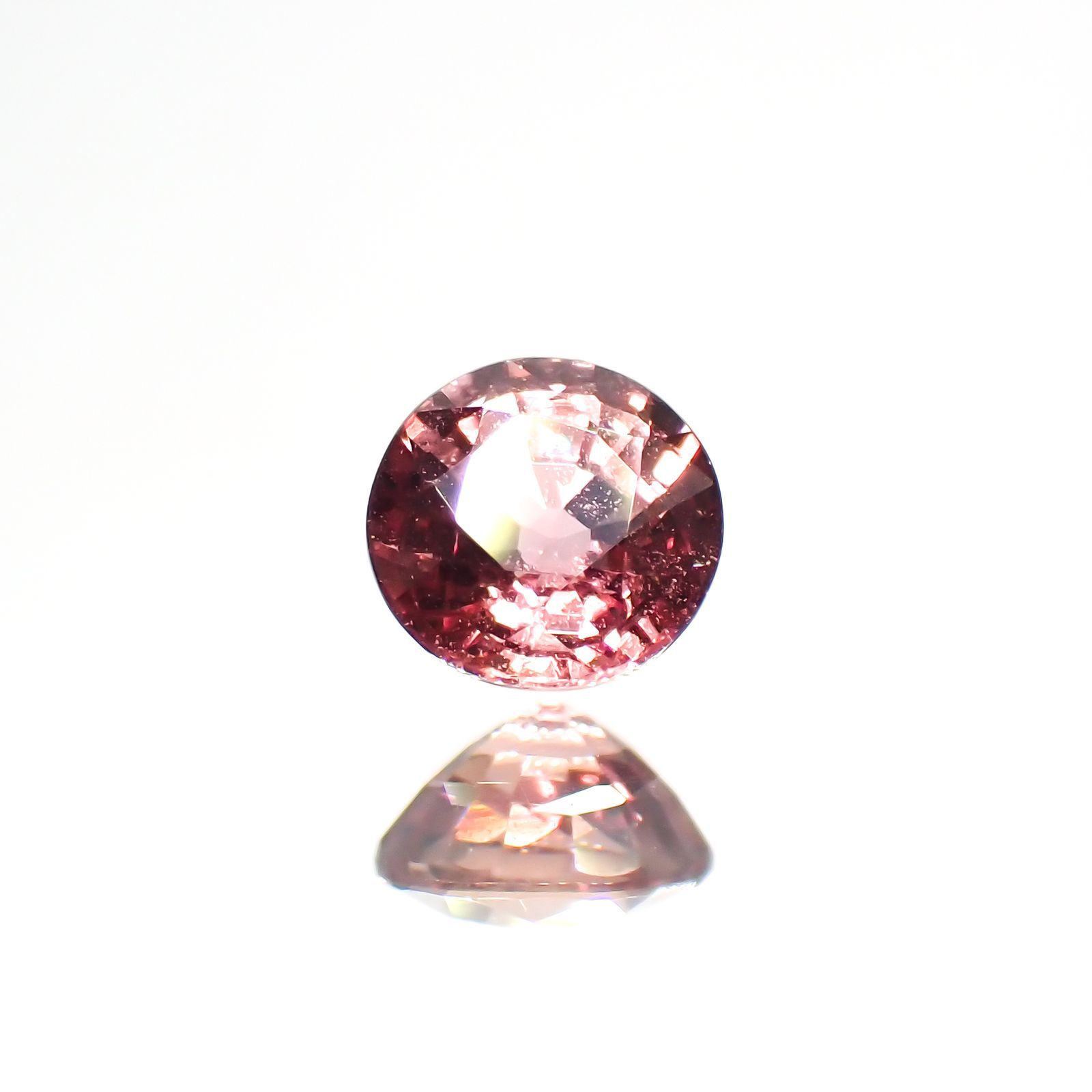 パパラチャサファイア(宝石名サファイア/別名パパラチャ・サファイア)スリランカ産 0.349ct DGL鑑付[220113943]4.03x4.09mm前後