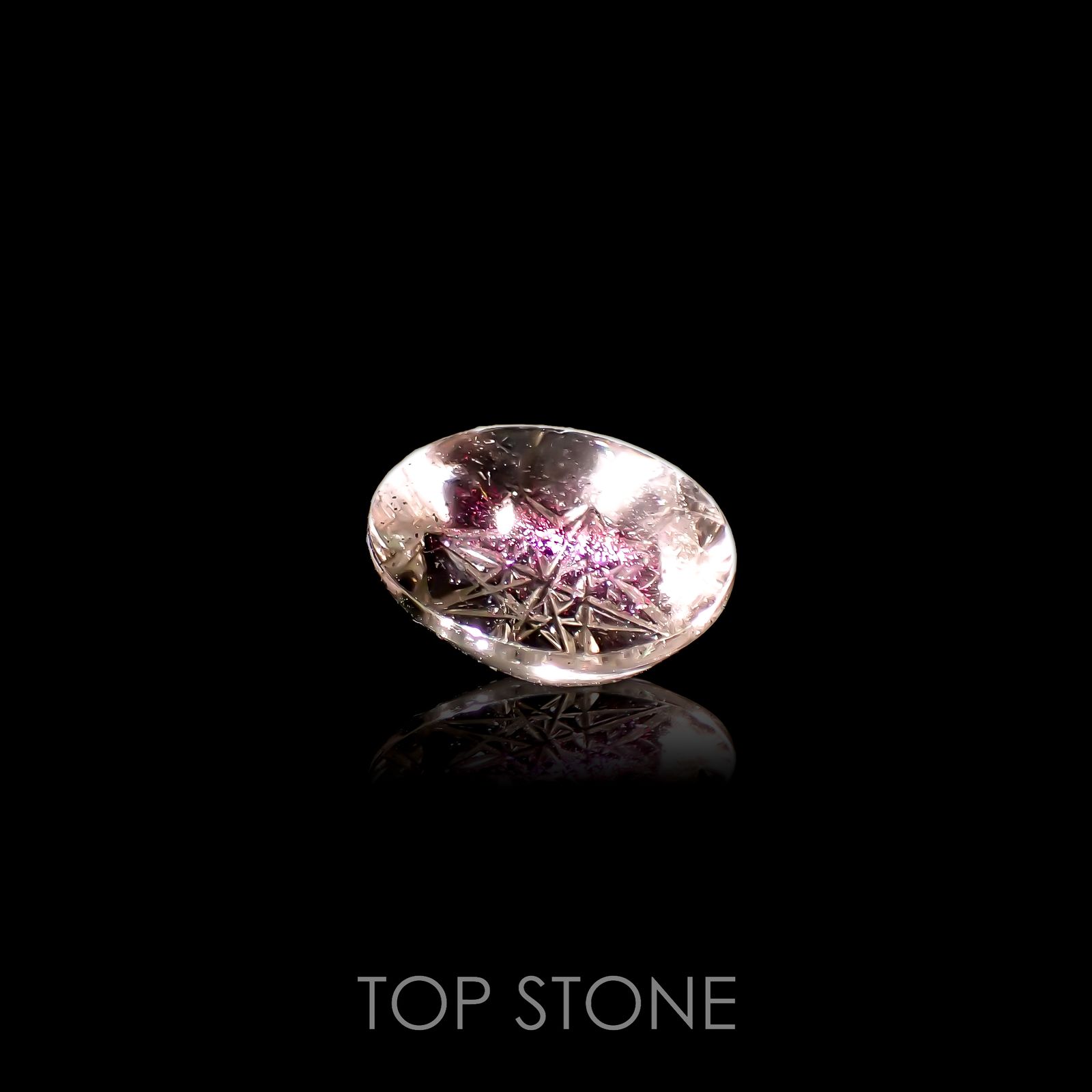 ◇甲州貴石切子Plus Three◇ティンカーベルクォーツ カード付きブラジル産 6.11ct[220616083]13.7x11.1mm前後