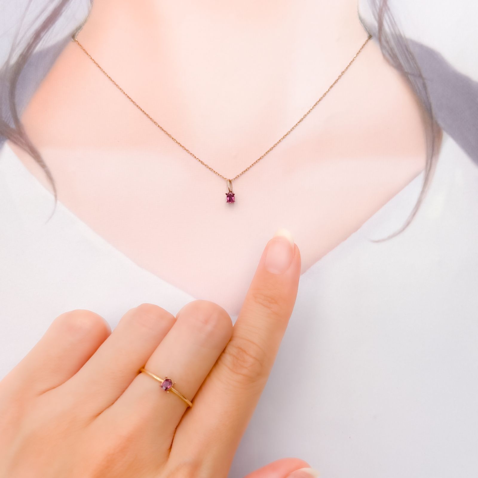 ◇ペアセット◇ルビー モザンビーク/ビルマ産 0.27ct(2pcs合計