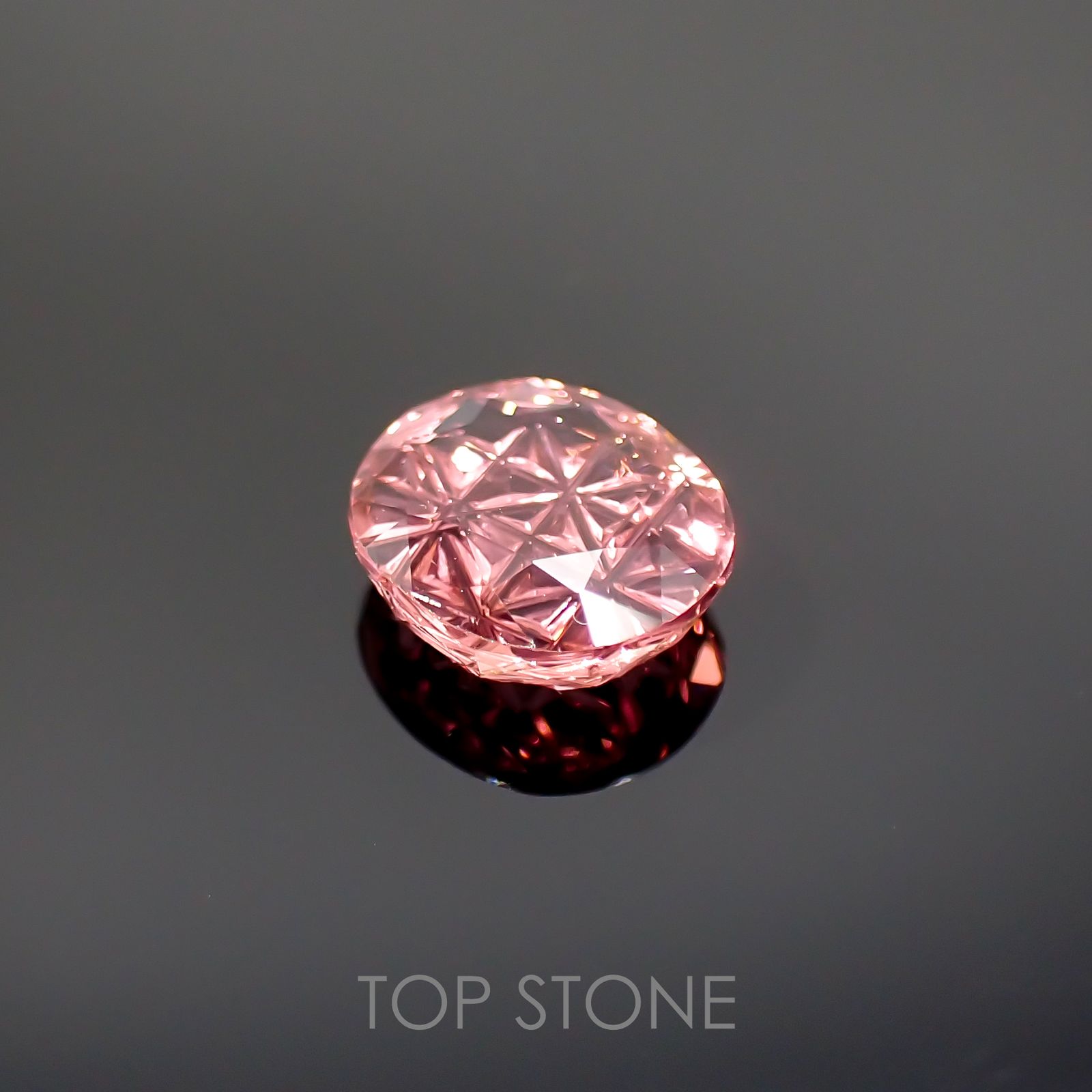 ◇甲州貴石切子Plus Three◇ピンクトルマリン カード付き(宝石名ピンク・トルマリン)ルワンダ産 1.41ct 識別済[220114594]8x7.1mm前後