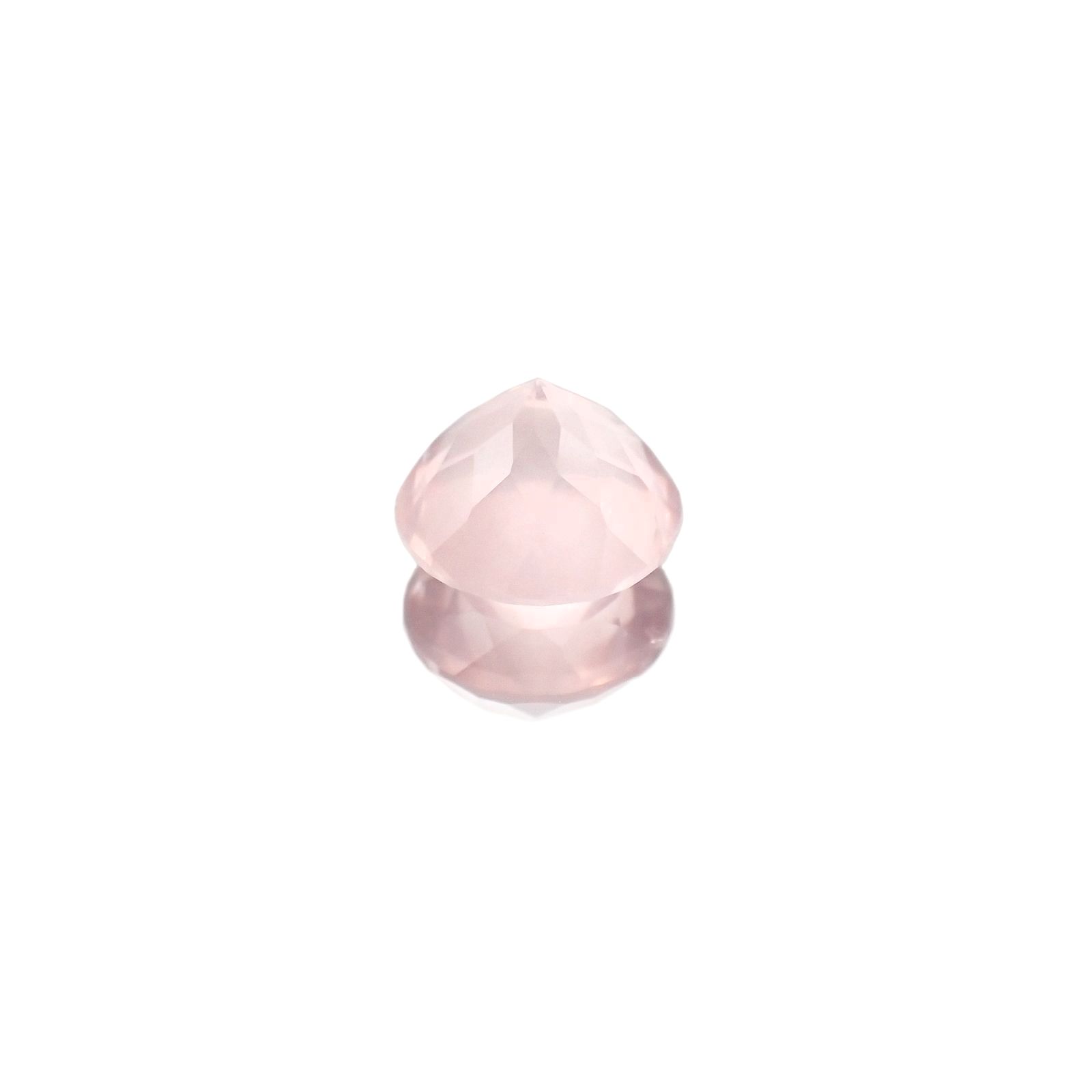 ディープローズクォーツ(宝石名ローズ・クォーツ)モザンビーク産 2.20ct 識別済[230622422]8.5x8.4mm前後