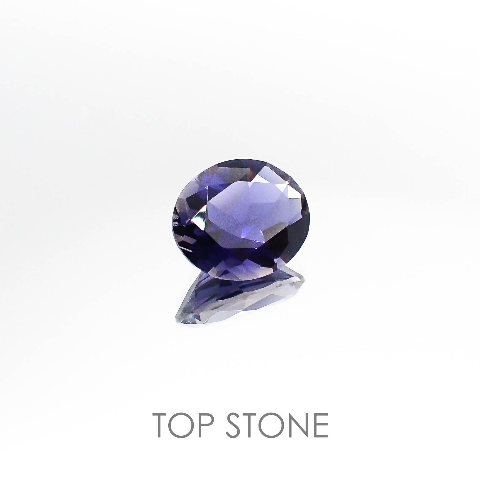 アイオライト(宝石名アイオライト)タンザニア産 2.64ct 識別済[220817257]10.9x9mm前後