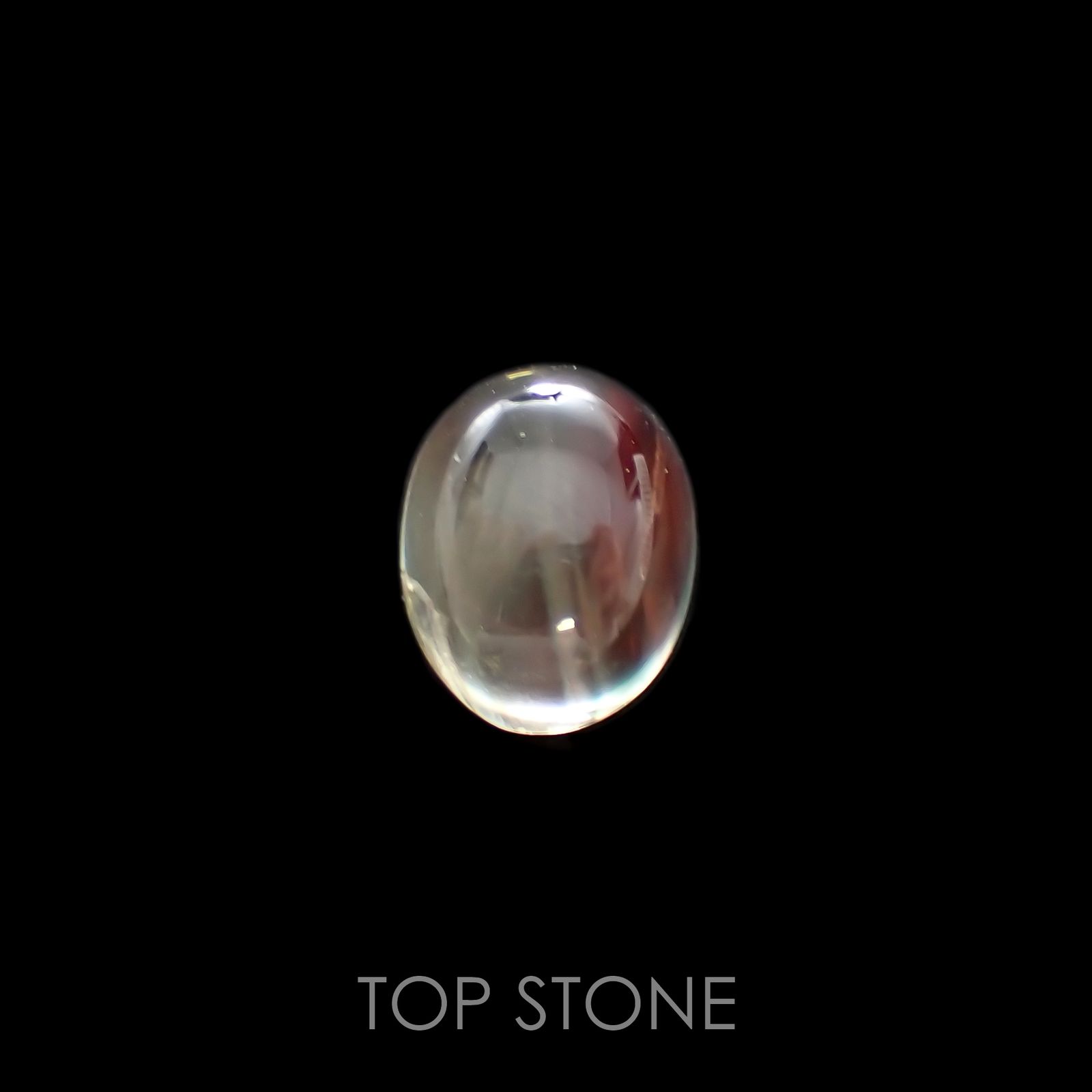 バイカラーアンデシン(宝石名アンデシン)チベット産 2.28ct 識別済[220114686]9.3x7.3mm前後
