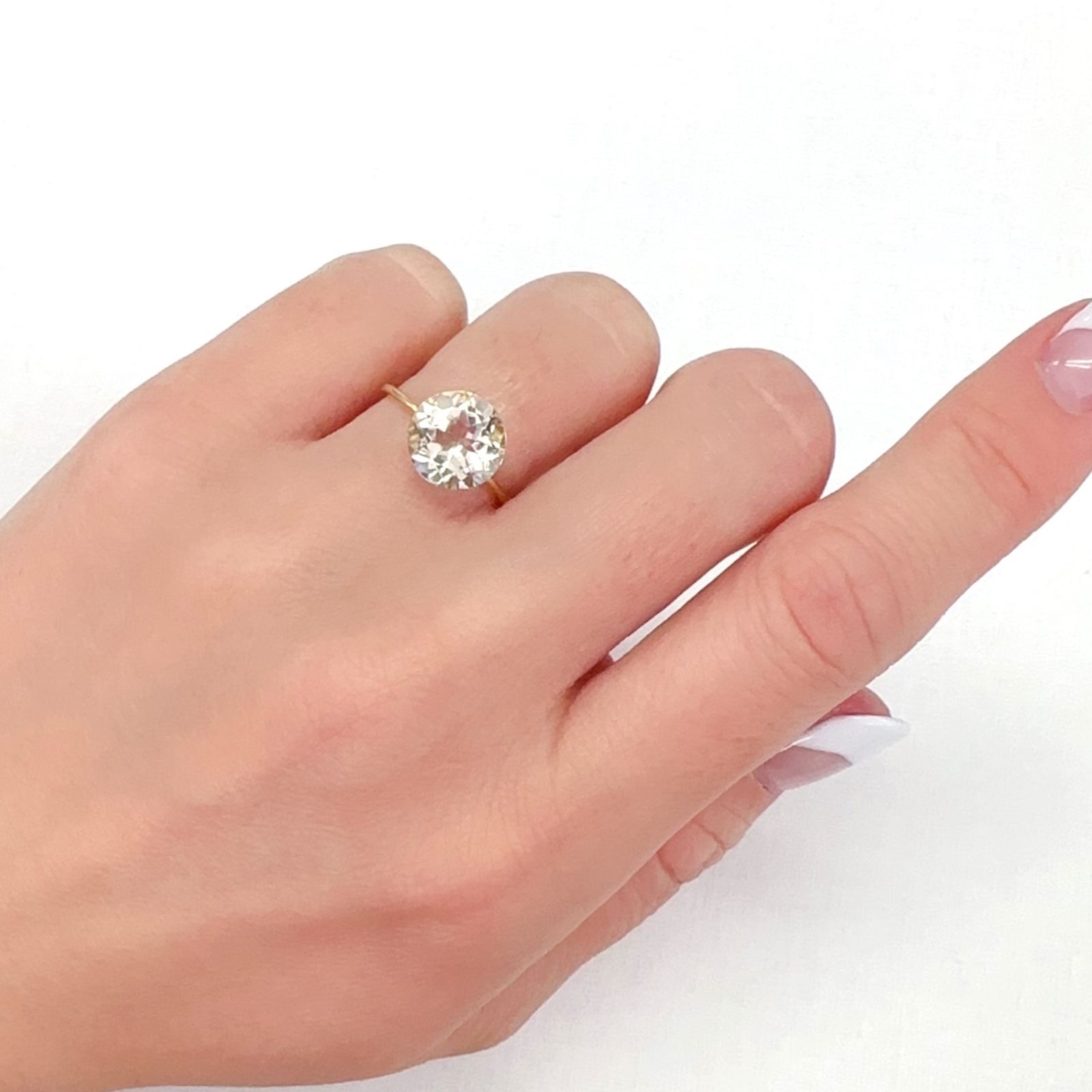 ゴールデンラブラドライト メキシコ産 2.52ct[231225053]9.3x9.3mm前後