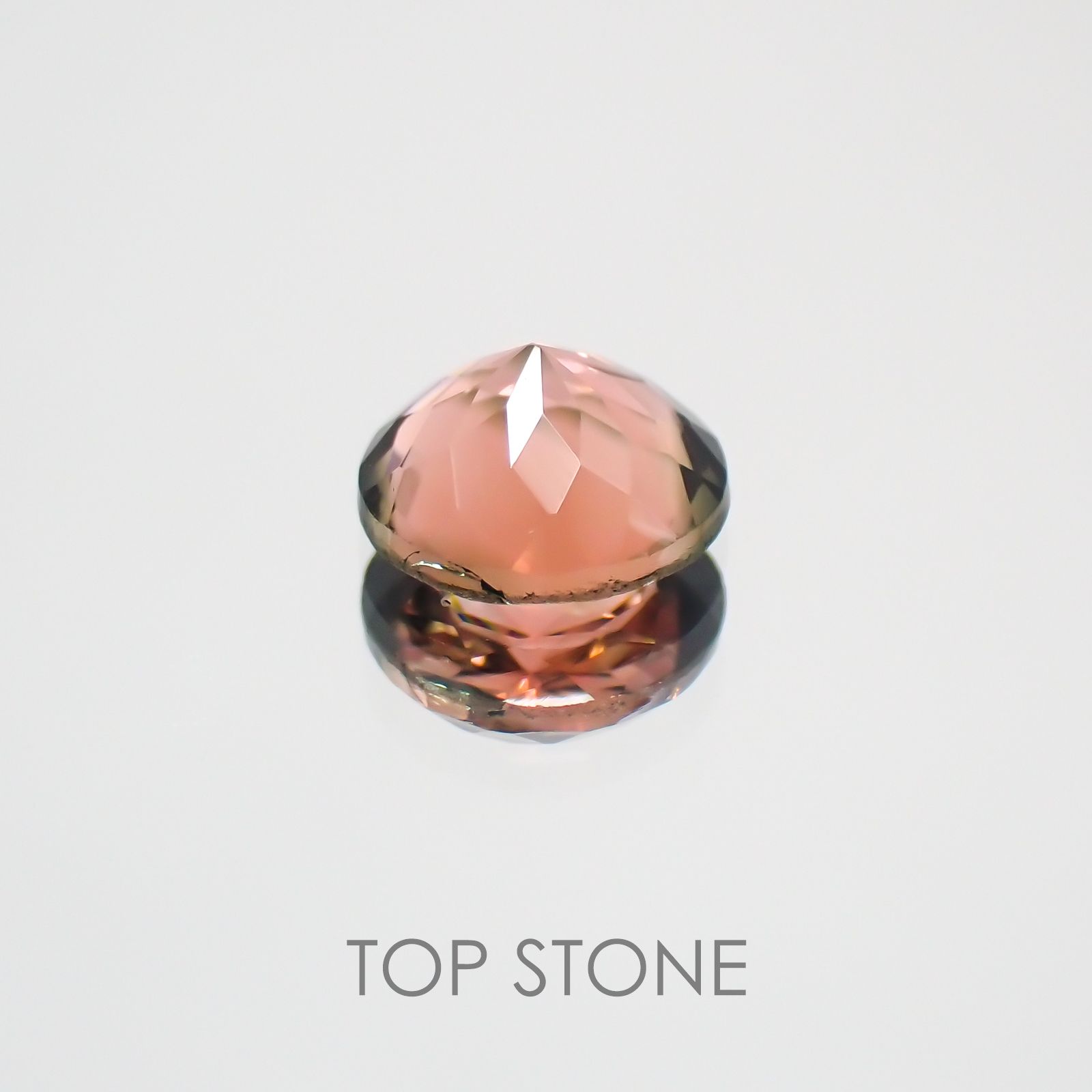 バイカラートルマリン ブラジル・アフリカ産 ルース 0.57ct[210410460]5.6×5.5mm前後