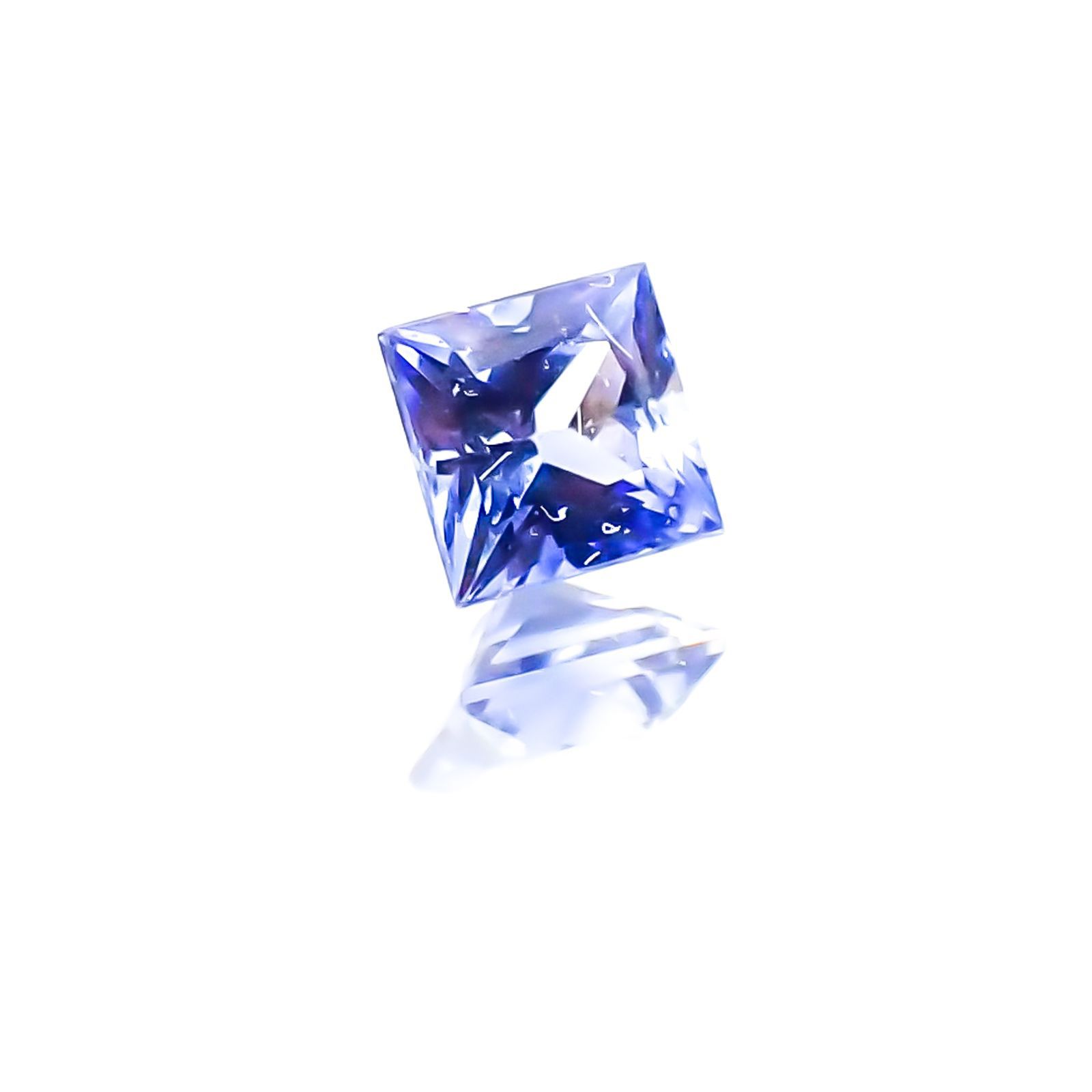 ◇プリンセスカット◇サファイア(宝石名サファイア) スリランカ産 0.15ct 識別済[20117893]2.8×2.7mm前後