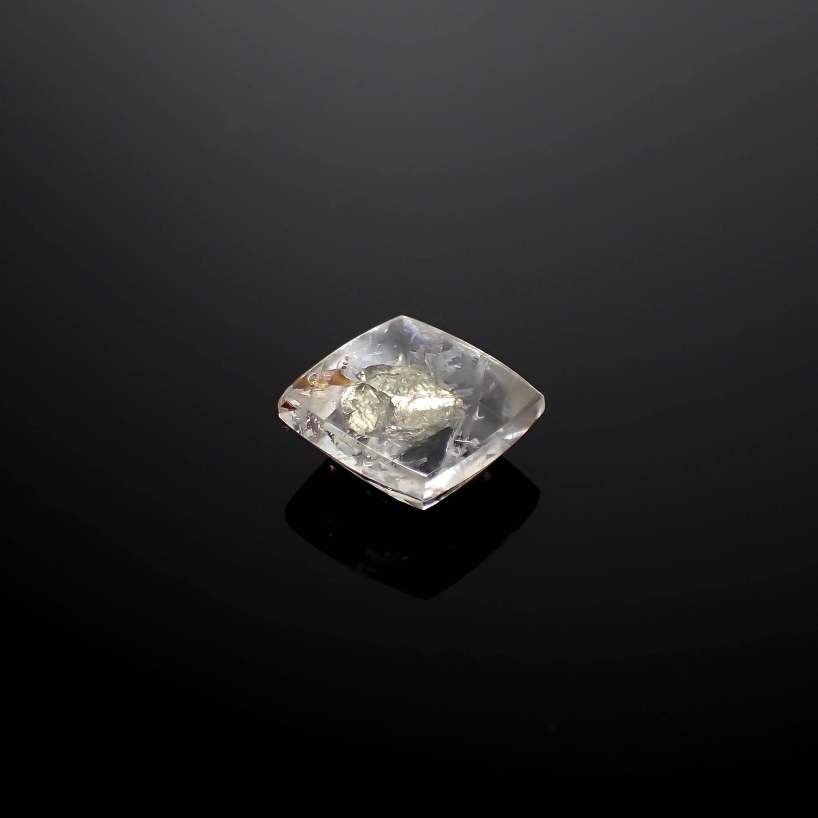パイライトインクォーツ ブラジル産 7.80ct[240225919]12.5x12.3mm前後