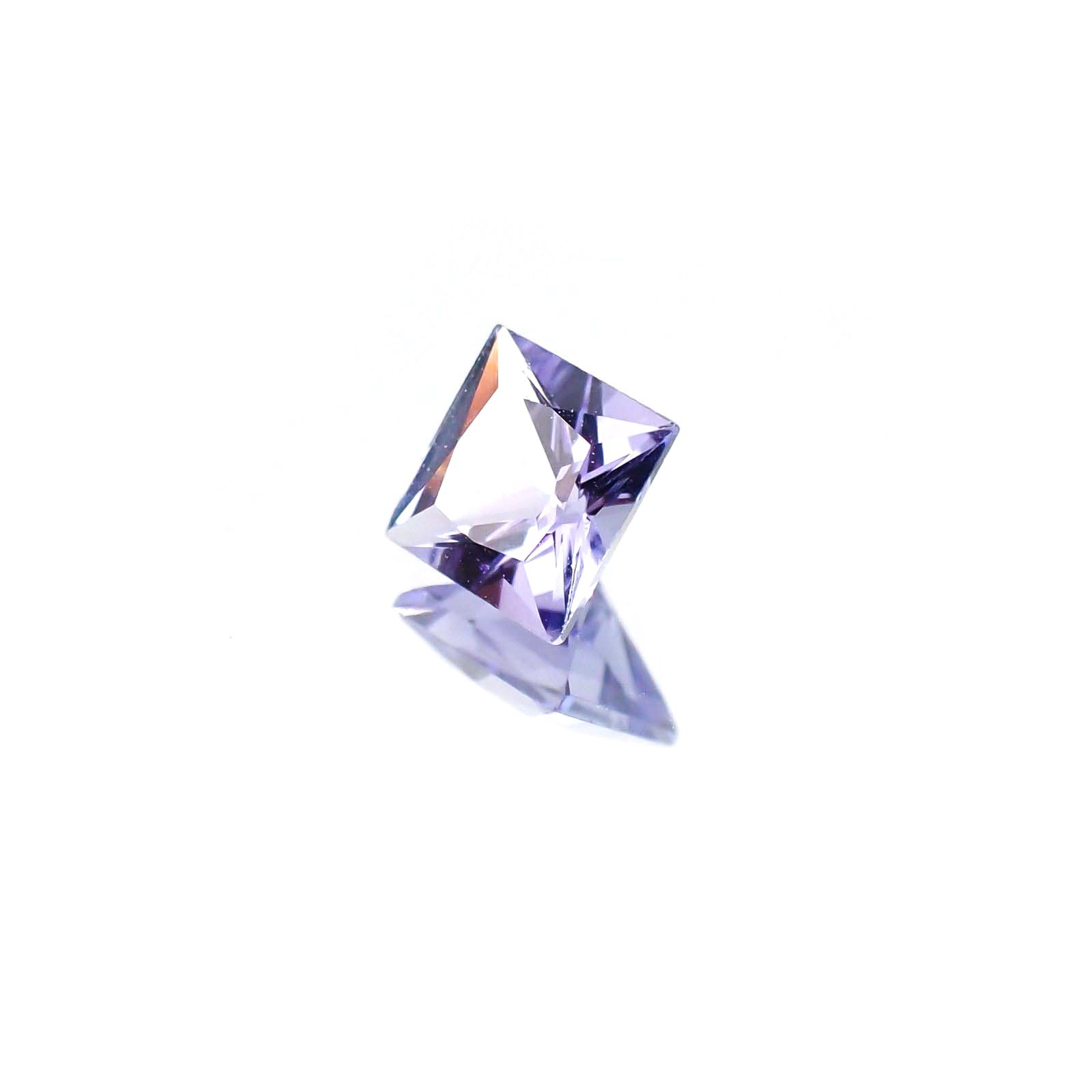 ◇プリンセスカット◇タンザナイト(宝石名タンザナイト)タンザニア産 0.46ct 識別済[230723011]4.5x4.5mm前後