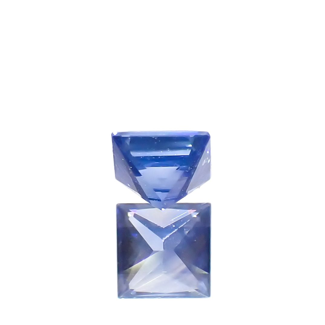 ◇プリンセスカット◇サファイア(宝石名サファイア)スリランカ産 0.21ct 識別済[230622454]3.1x3.1mm前後