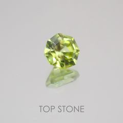 ◇オクタゴンカット◇スフェーン(宝石名スフェーン) マダガスカル産 0.33ct 識別済[21019422]3.9×4mm前後