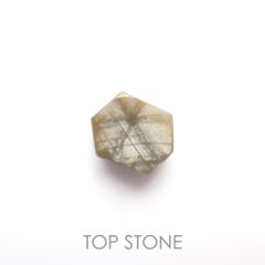 トラピッチェサファイア 原石スライス磨き(宝石名トラピッチェ・サファイア)ミャンマー産 3.55ct 識別済[221119103]9.2x7.7mm前後