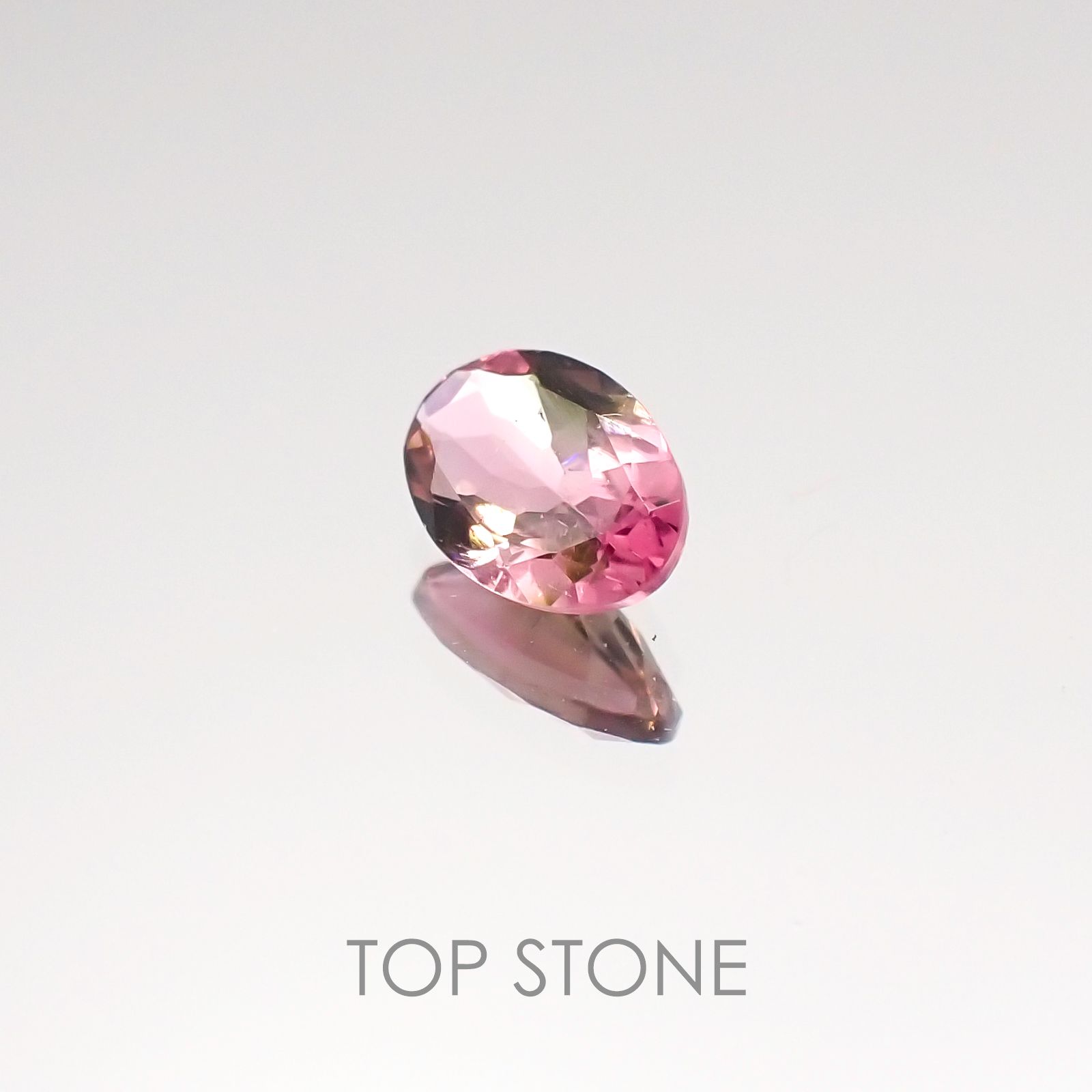 バイカラートルマリン ブラジル産 ルース 0.43ct[20117140]6.3×4.3mm前後