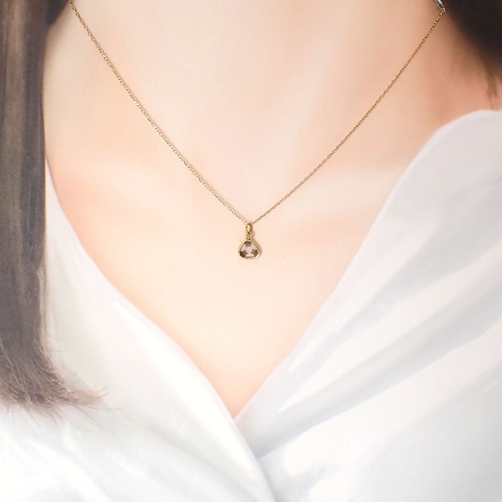 ◇K18仕様◇トラピッチェスライスダイヤモンド ペンダントトップ/チャーム(※チェーン別売り) 0.98ct / 6.7x6.8mm前後 [250430224]