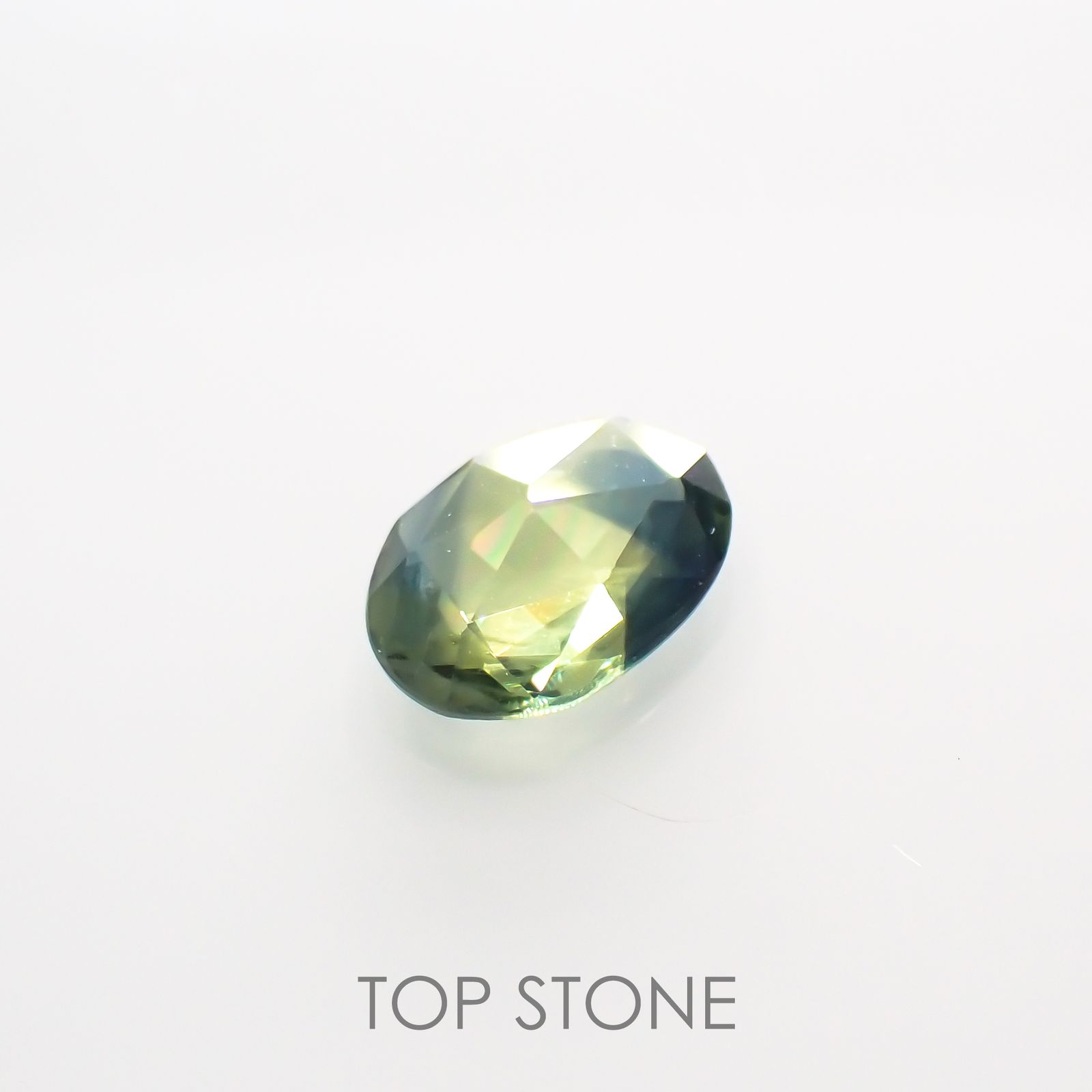 ◇ローズカット◇パーティカラーサファイア(宝石名パーティカラード・サファイア) マダガスカル産 1.02ct 識別済[210913203]7.7×5.6mm前後