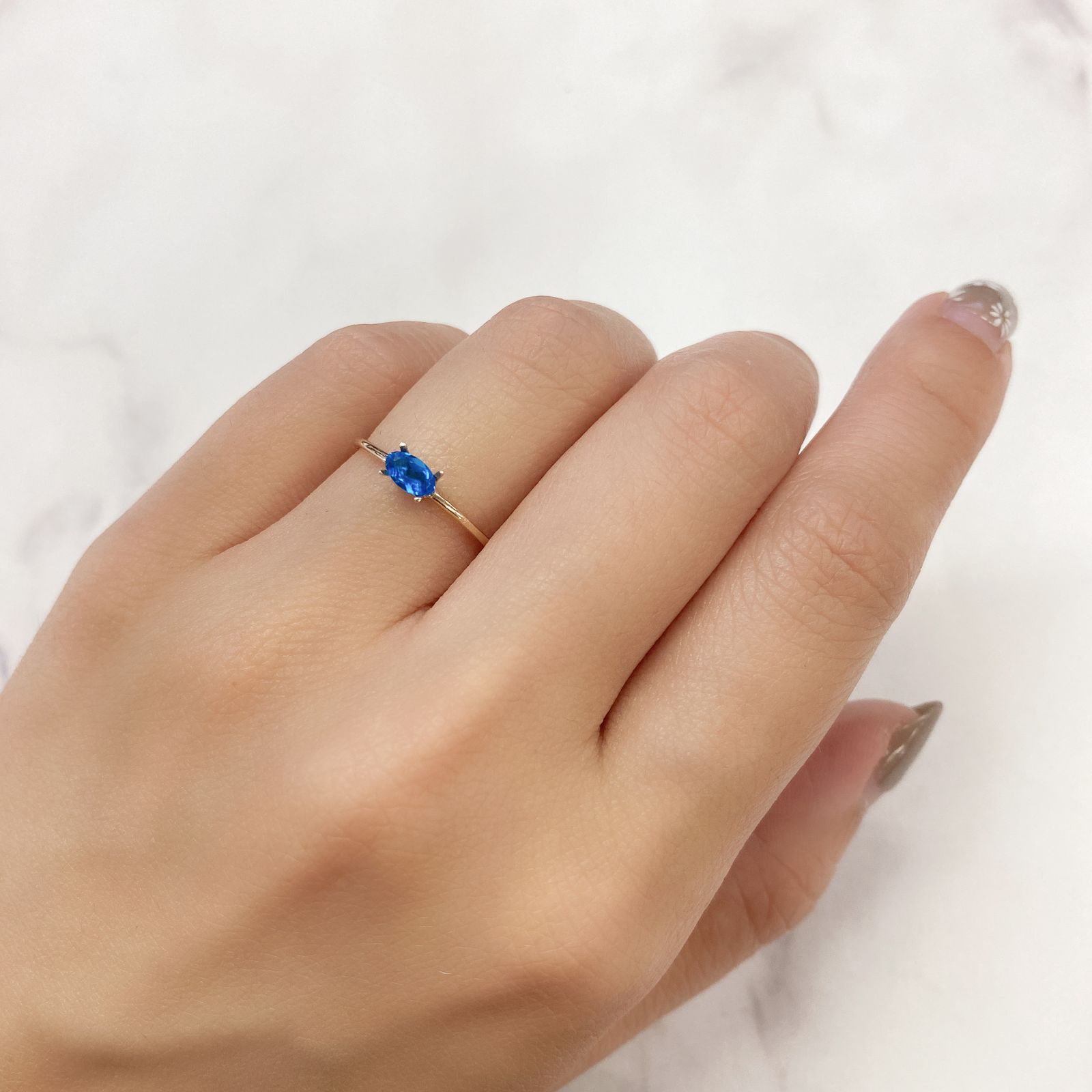 ネオンブルーアパタイト(宝石名アパタイト) ブラジル産 0.23ct 識別済[211012569]5×3mm前後