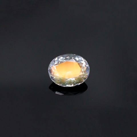 レインボームーンストーン(宝石名ラブラドライト) マダガスカル産 1.277ct ソ付(彩珠)[210611256]8×6.4mm前後