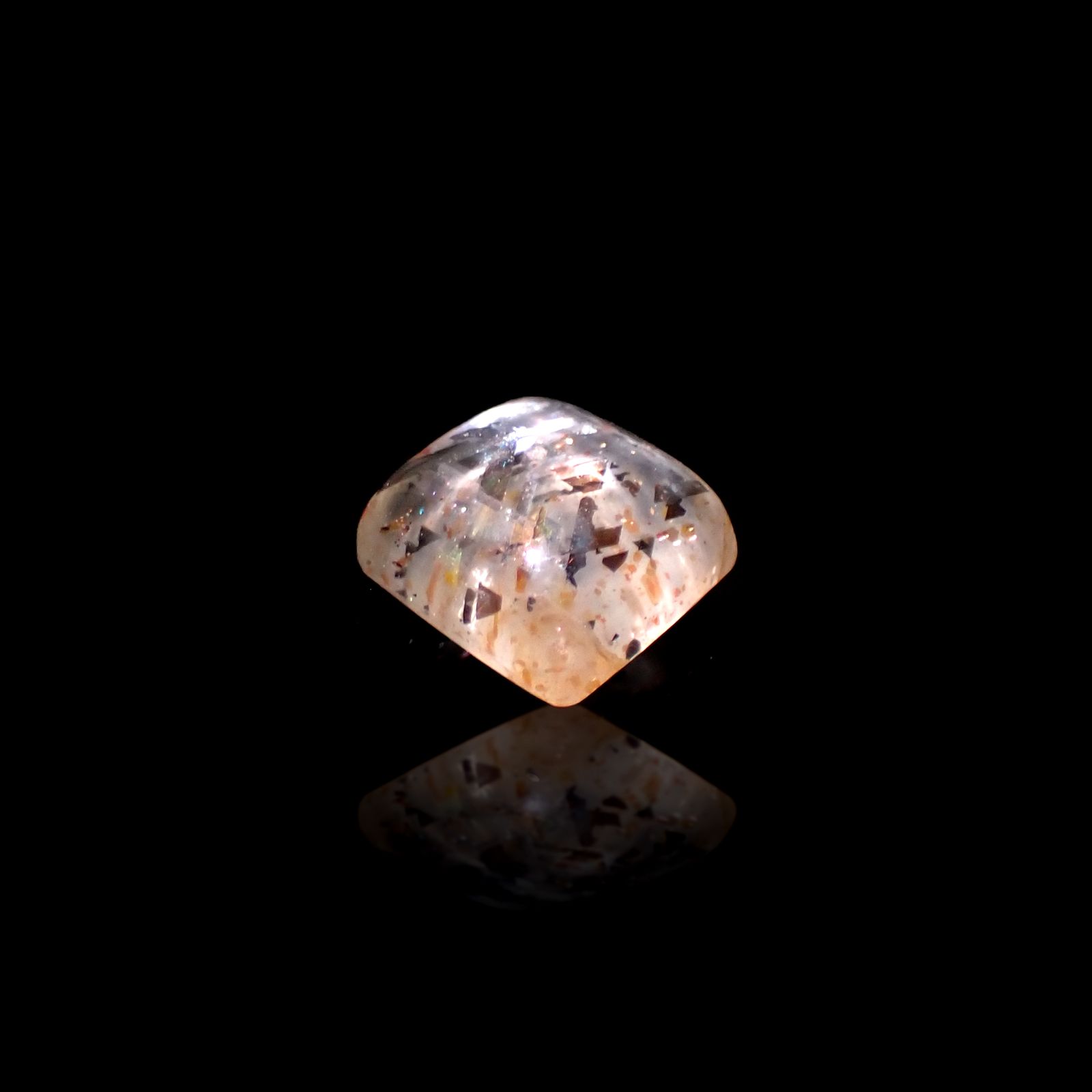 レインボーラティスサンストーン オーストラリア産 1.86ct[230722899]7.7x7.5mm前後