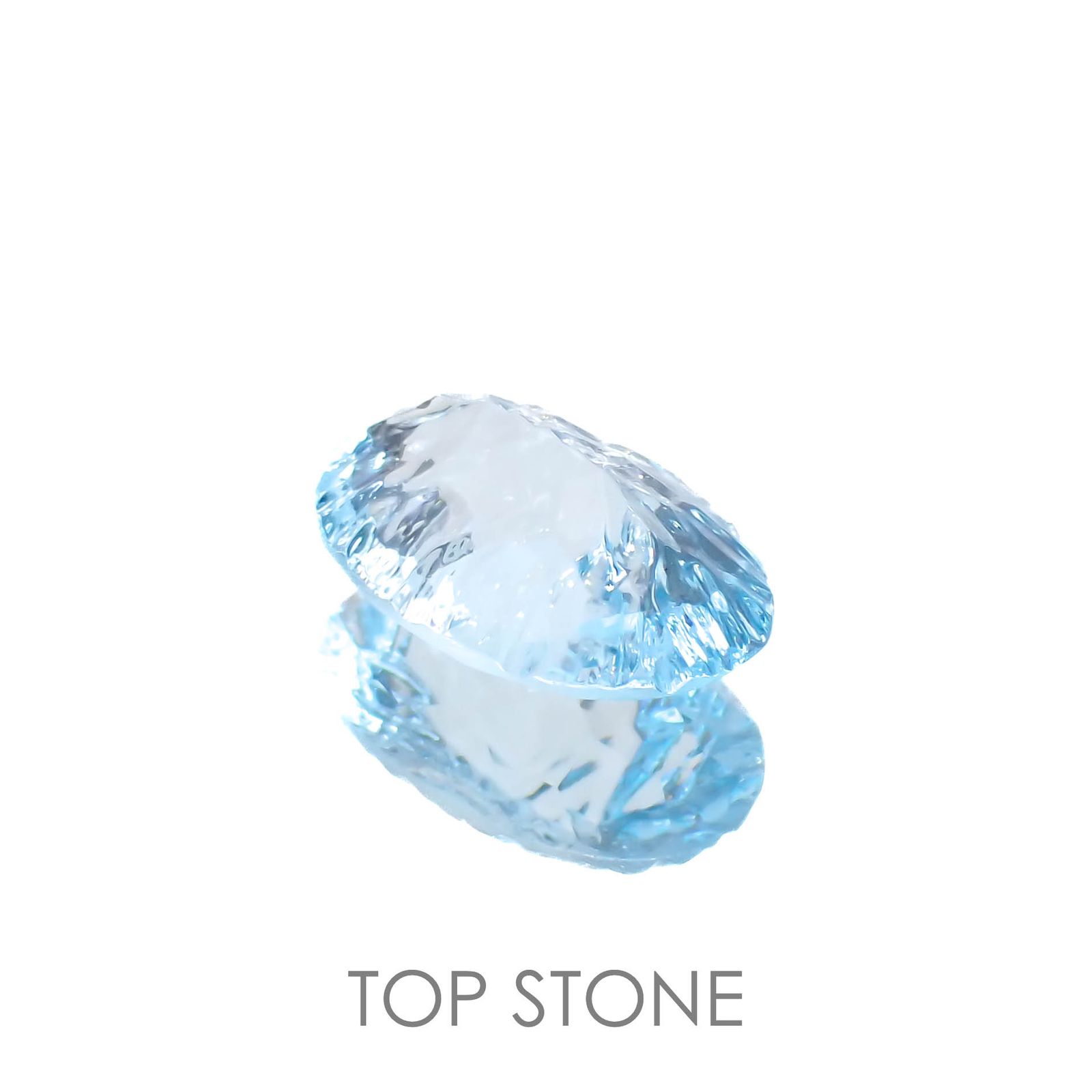 ◇カスタムカット◇ブルートパーズ ブラジル産 3.70ct[221219342]12.1x8.1mm前後