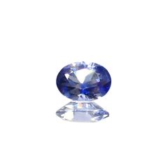 バイカラーサファイア(宝石名サファイア)スリランカ/マダガスカル産 識別済 0.64ct / 6.1x4.6mm前後 [220817433]