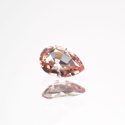 パパラチャサファイア(宝石名サファイア/別名パパラチャ・サファイア)スリランカ産 0.059ct ソ付(日独)[221219646]3.02x2.08mm前後