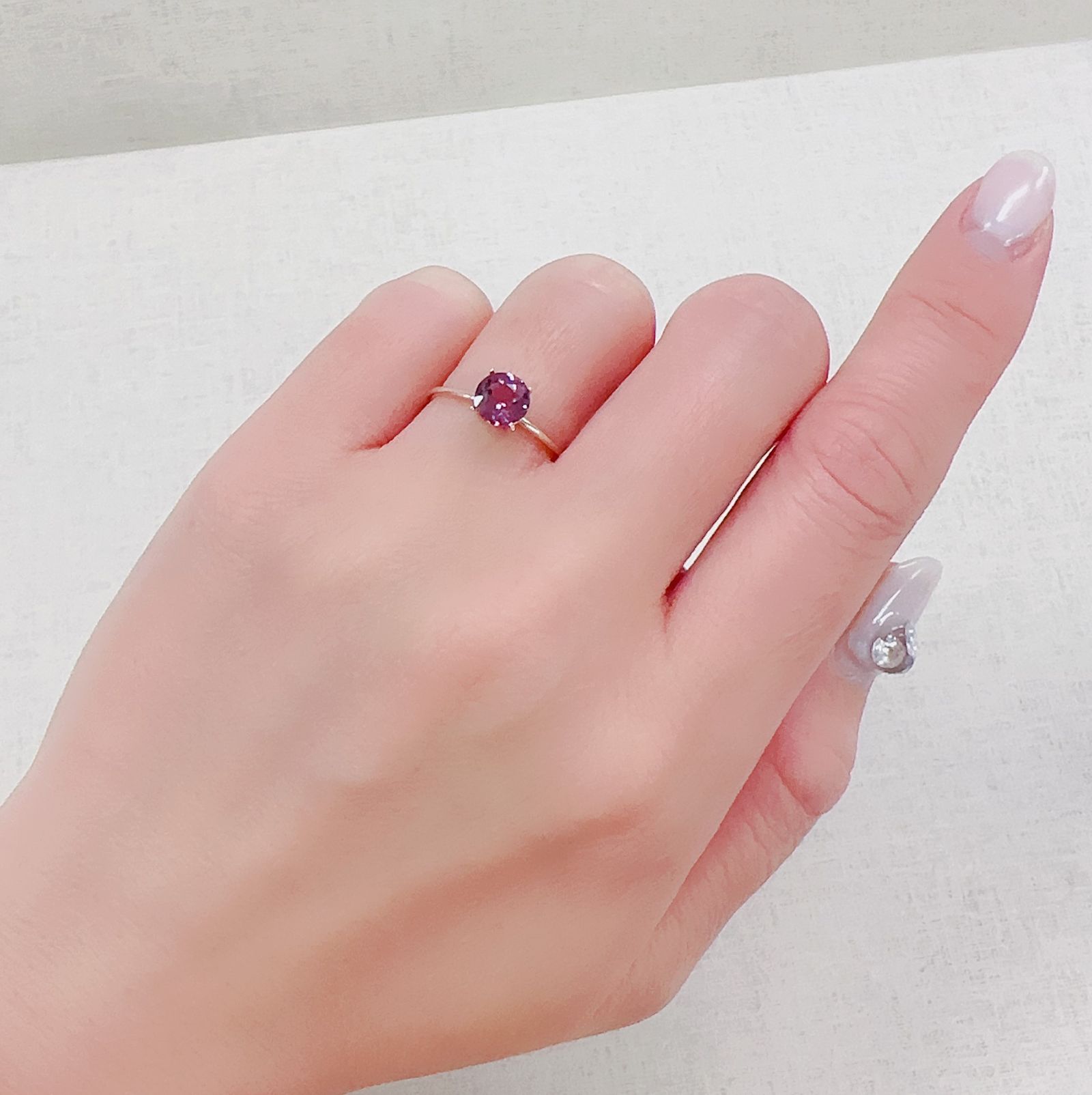 ロードライトガーネット(宝石名ロードライト・ガーネット)ブラジル産 0.87ct 識別済[230421585]6.1x6mm前後