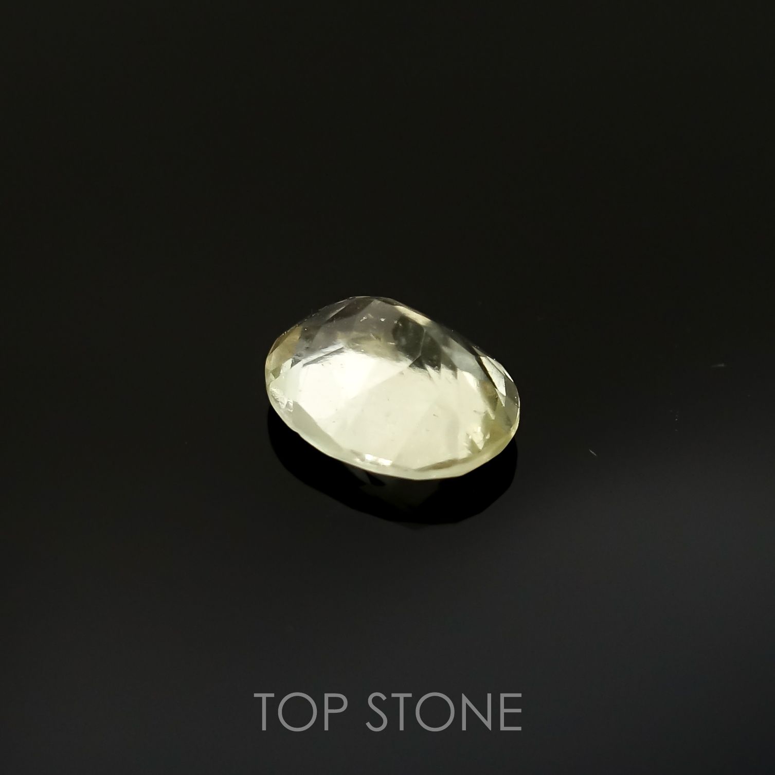 リビアングラス(宝石名インパクトガラス(衝撃溶融ガラス))エジプト・リビア砂漠産 1.86ct 識別済[220415650]10.1x7.9mm前後