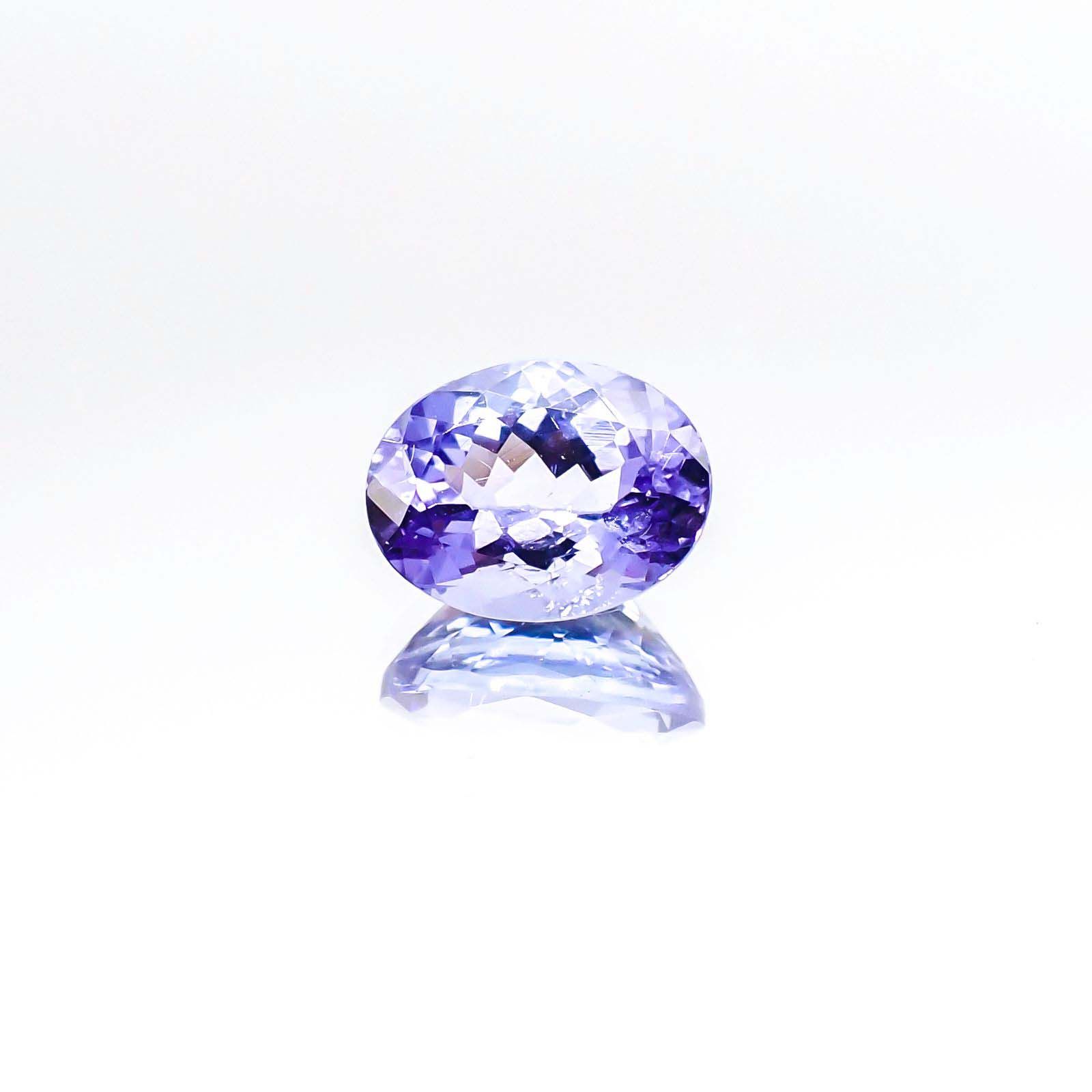 タンザナイト(宝石名タンザナイト)タンザニア産 1.74ct 識別済[230723006]8.5x6.5mm前後